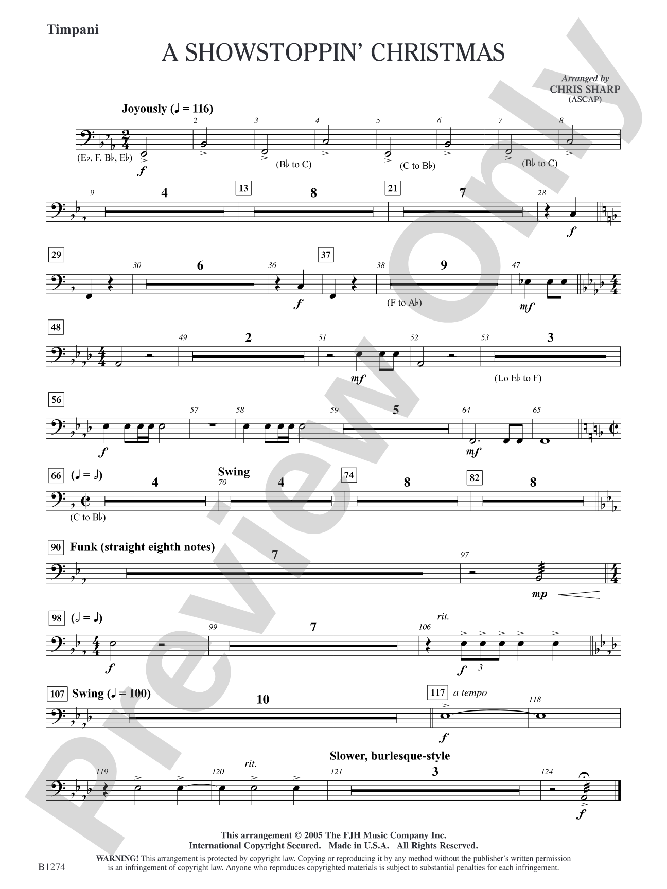 A Showstoppin' Christmas: Timpani