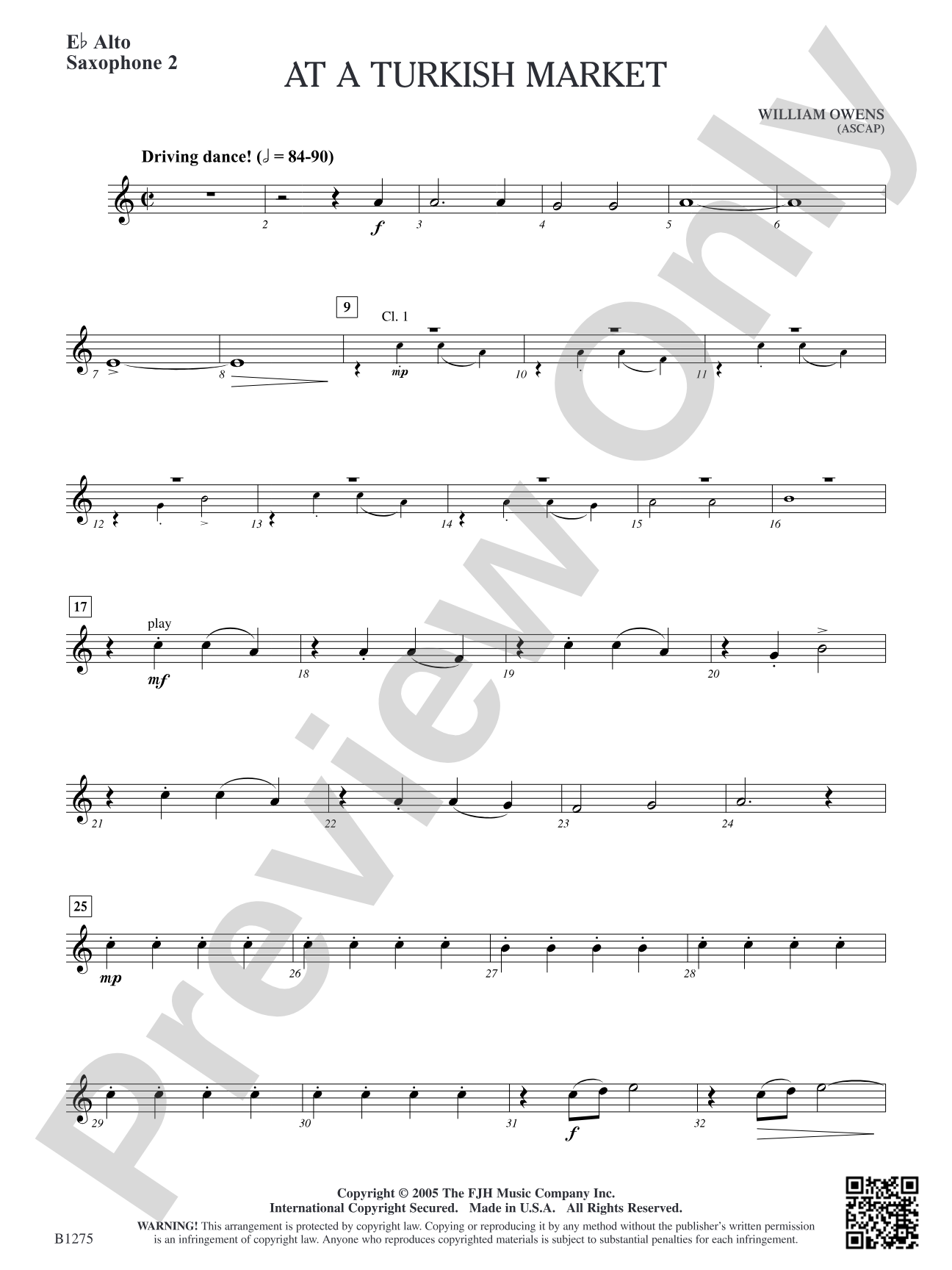 At a Turkish Market: E-flat Alto Saxophone 2