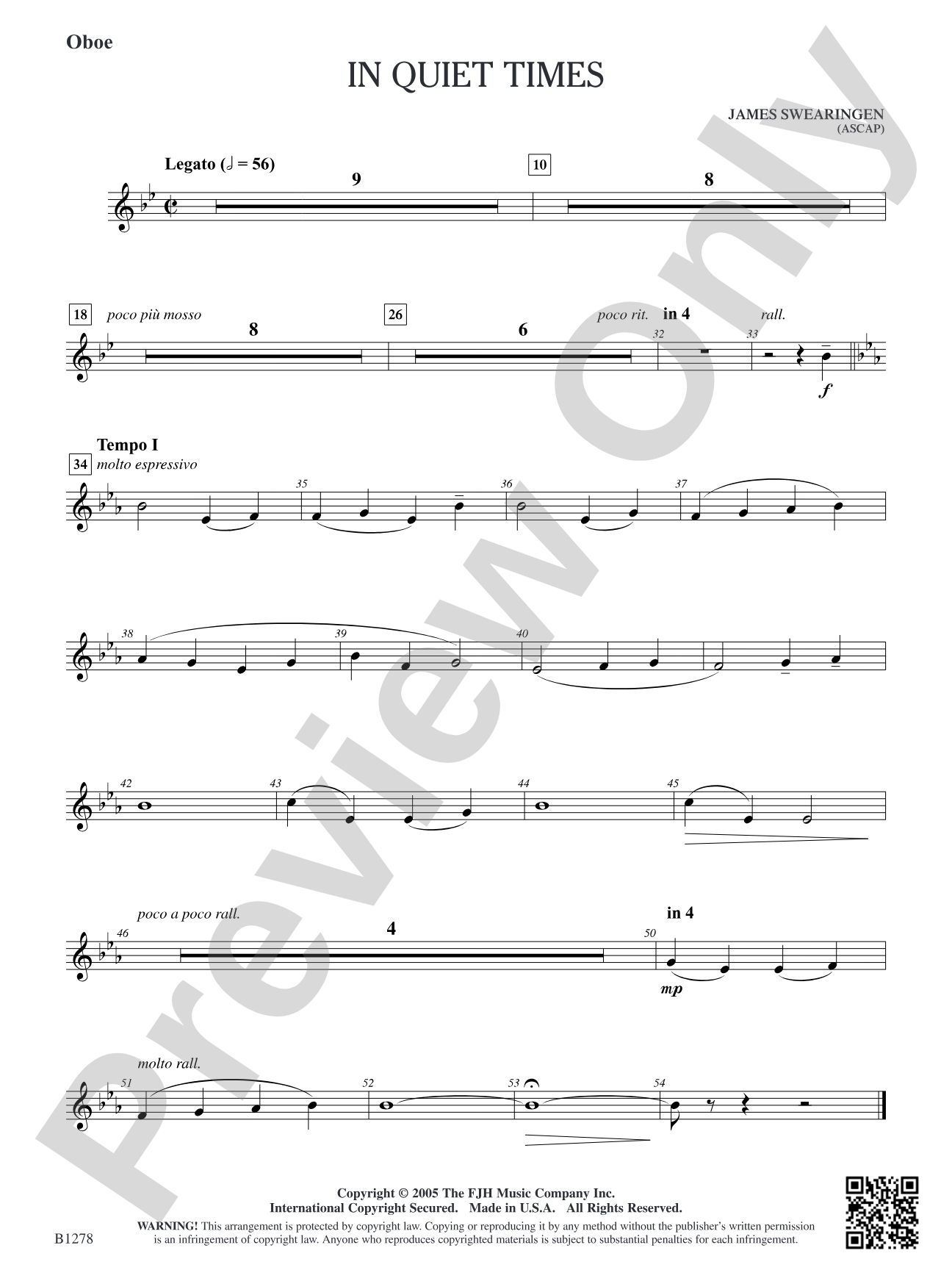 In Quiet Times: Oboe