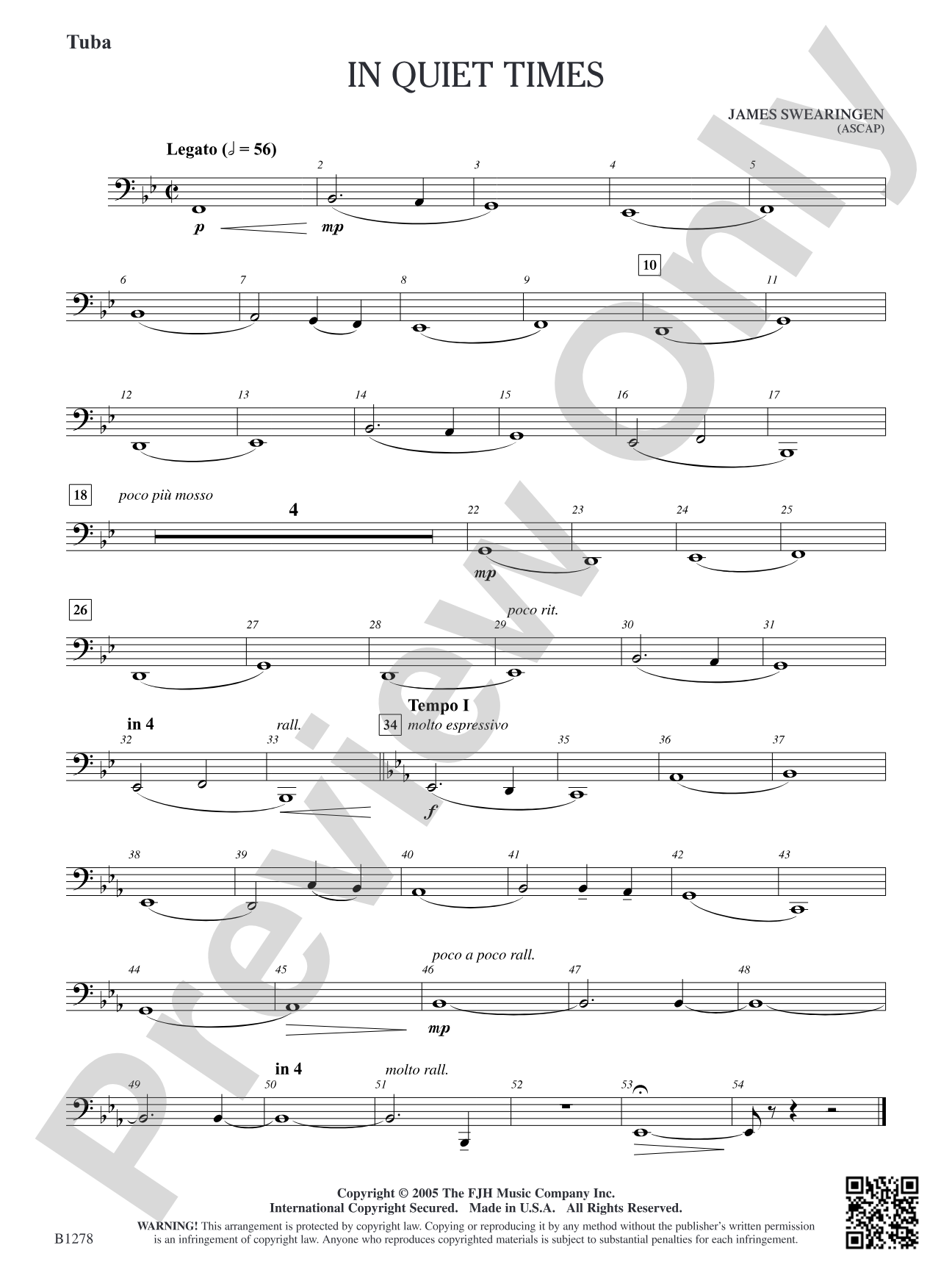 In Quiet Times: Tuba