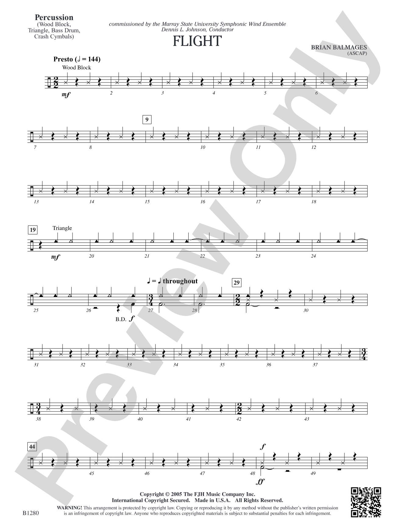 Flight: Percussion