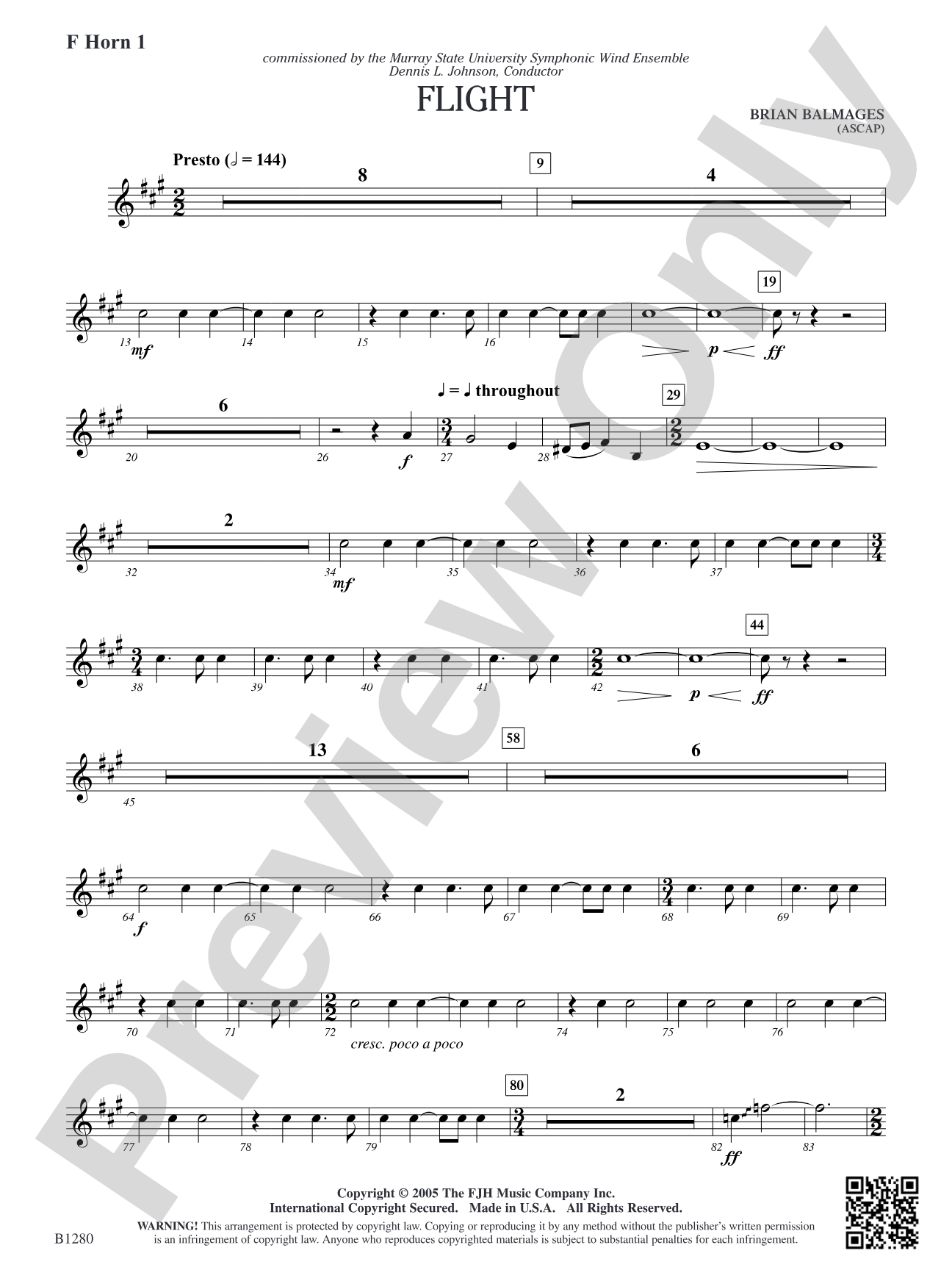 Flight: F Horn 1