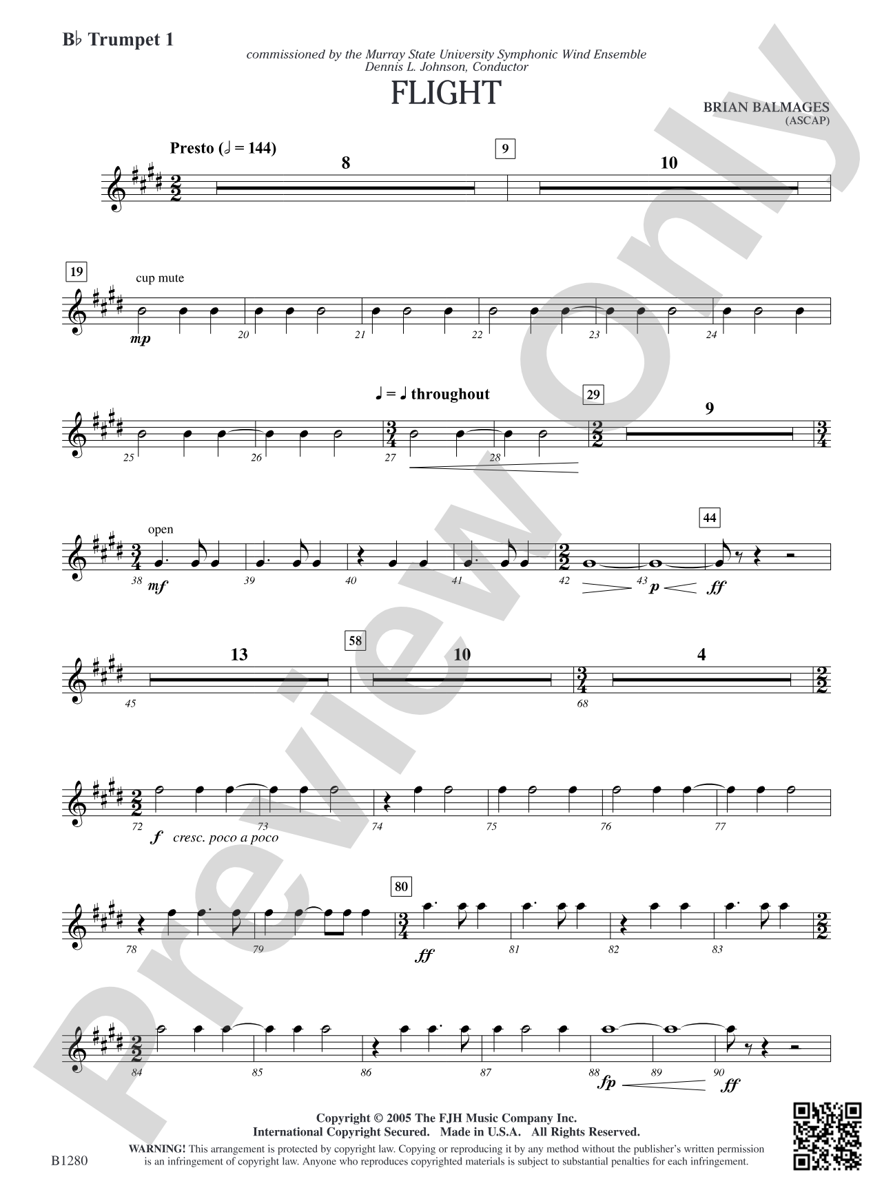 Flight: B-flat Trumpet 1