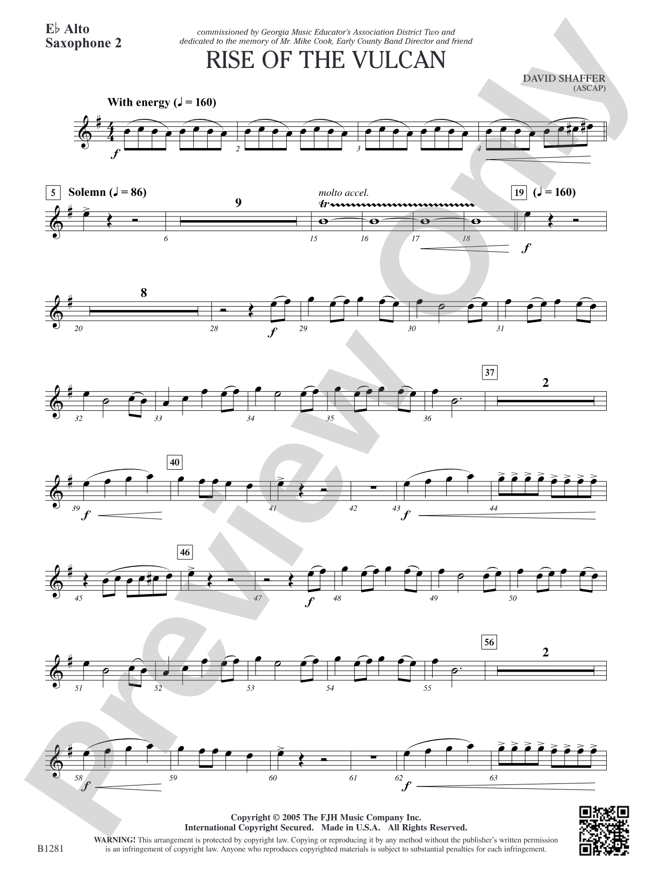 Rise of the Vulcan: E-flat Alto Saxophone 2