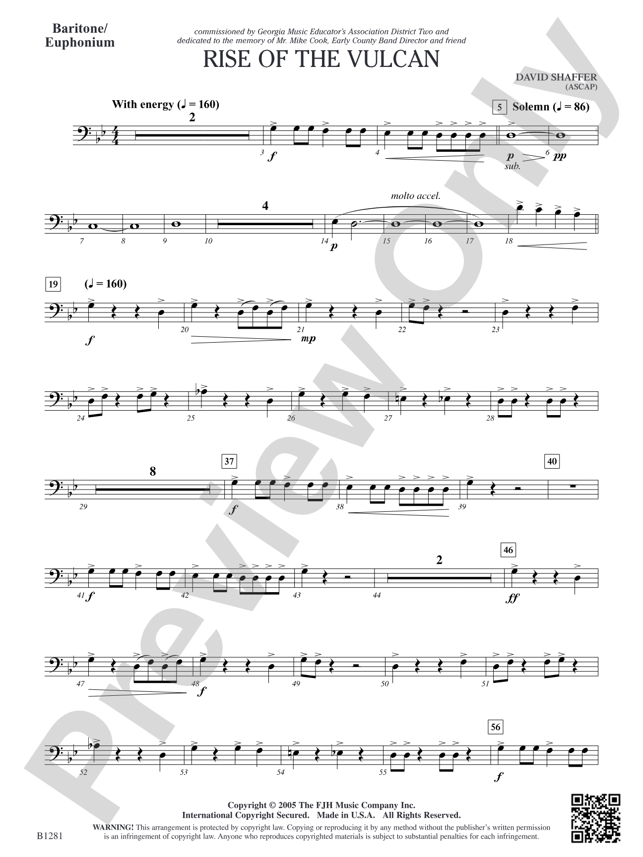Rise of the Vulcan: Baritone/Euphonium
