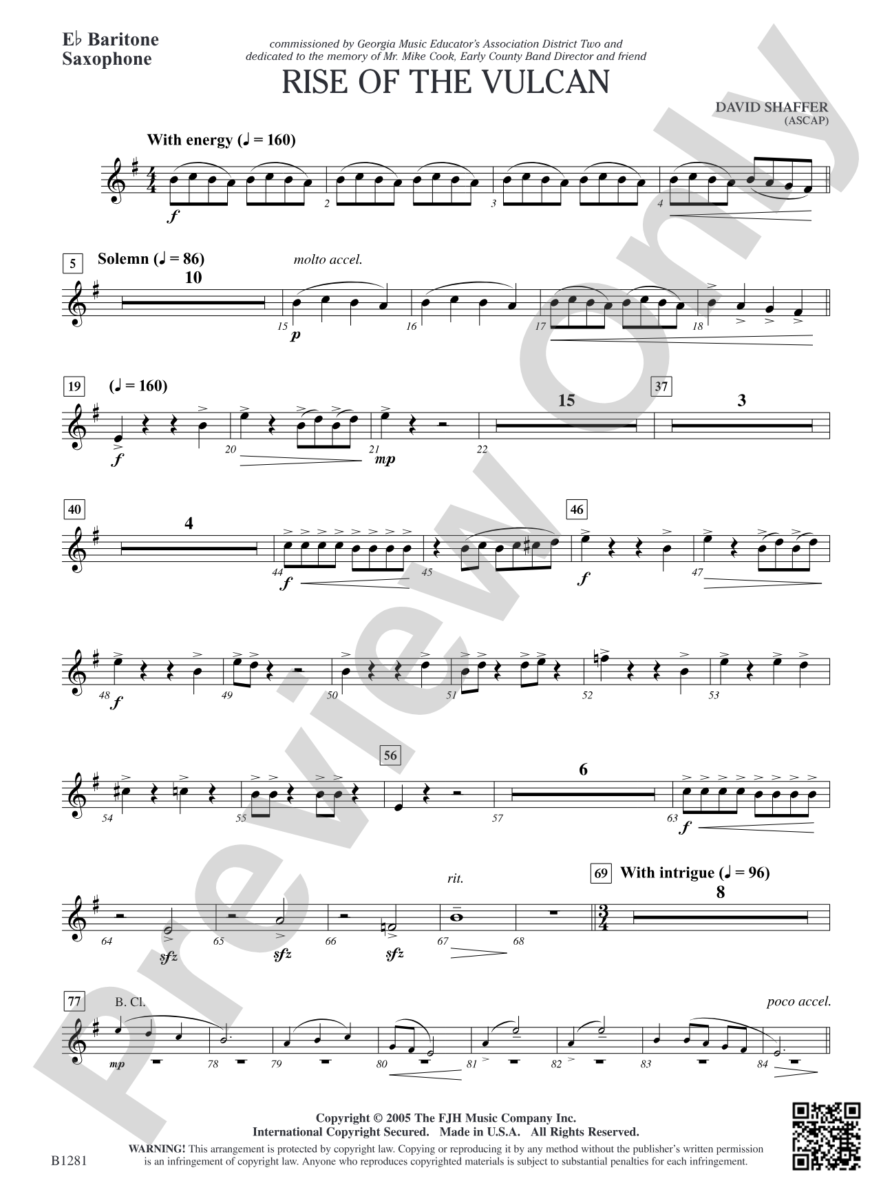 Rise of the Vulcan: E-flat Baritone Saxophone