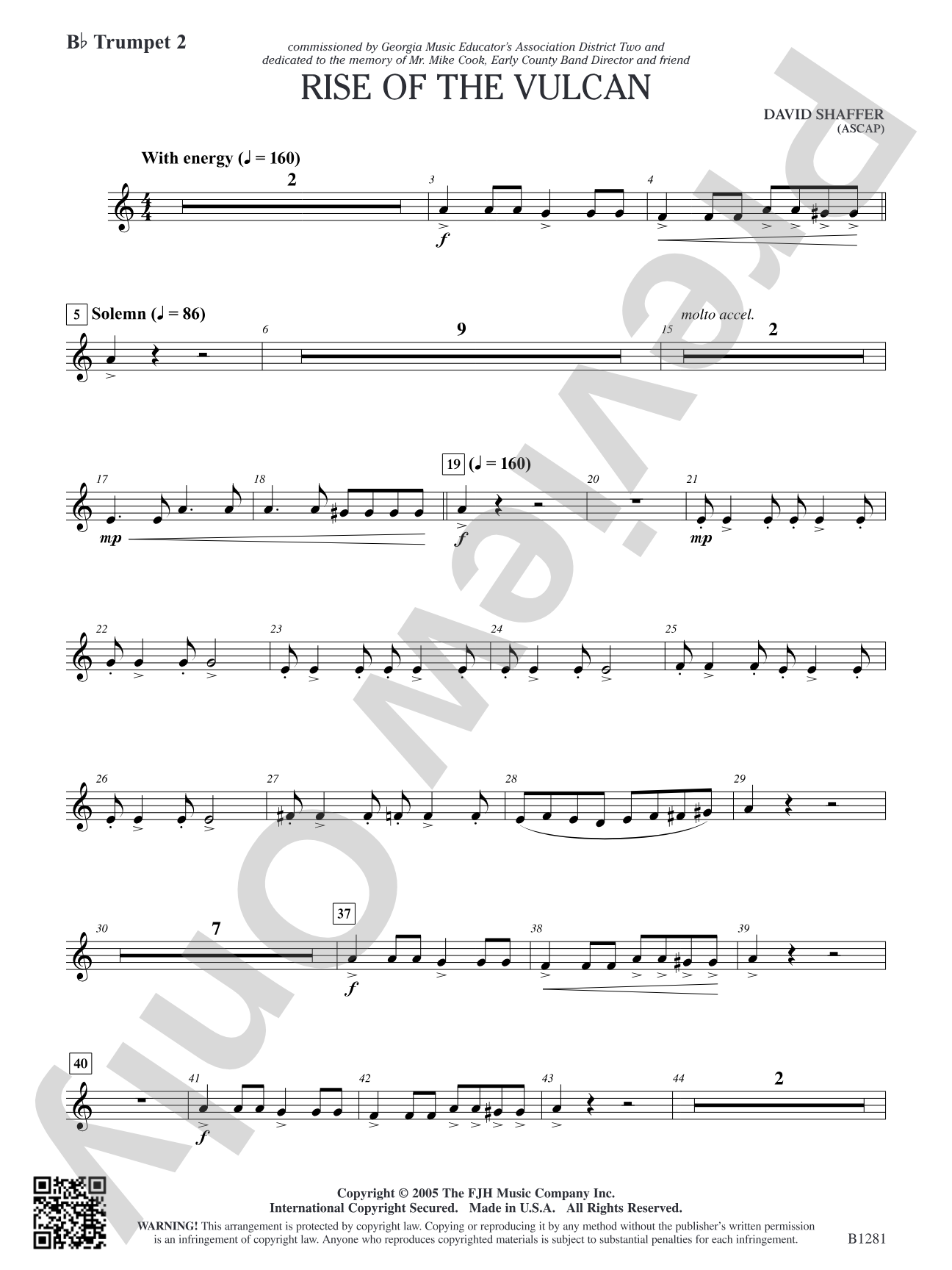 Rise of the Vulcan: B-flat Trumpet 2