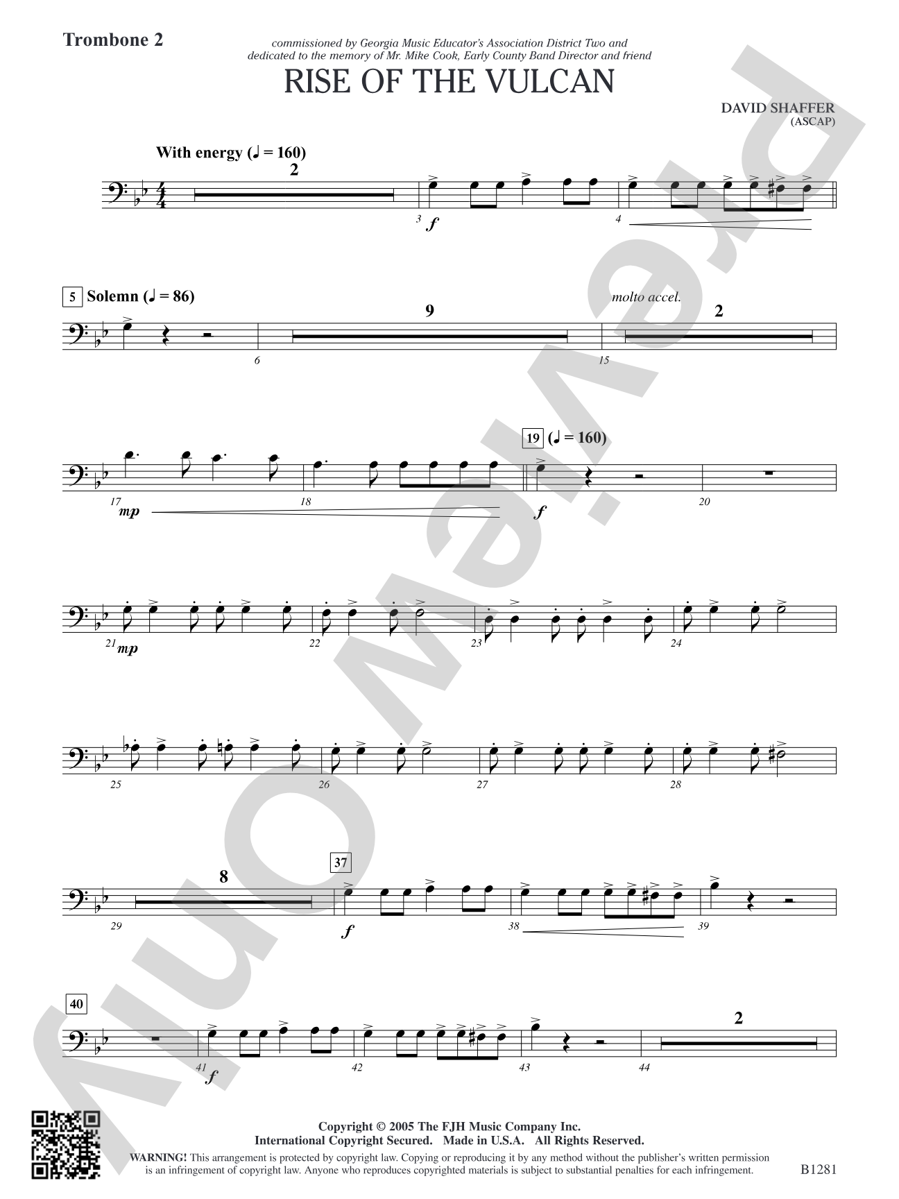 Rise of the Vulcan: Trombone 2