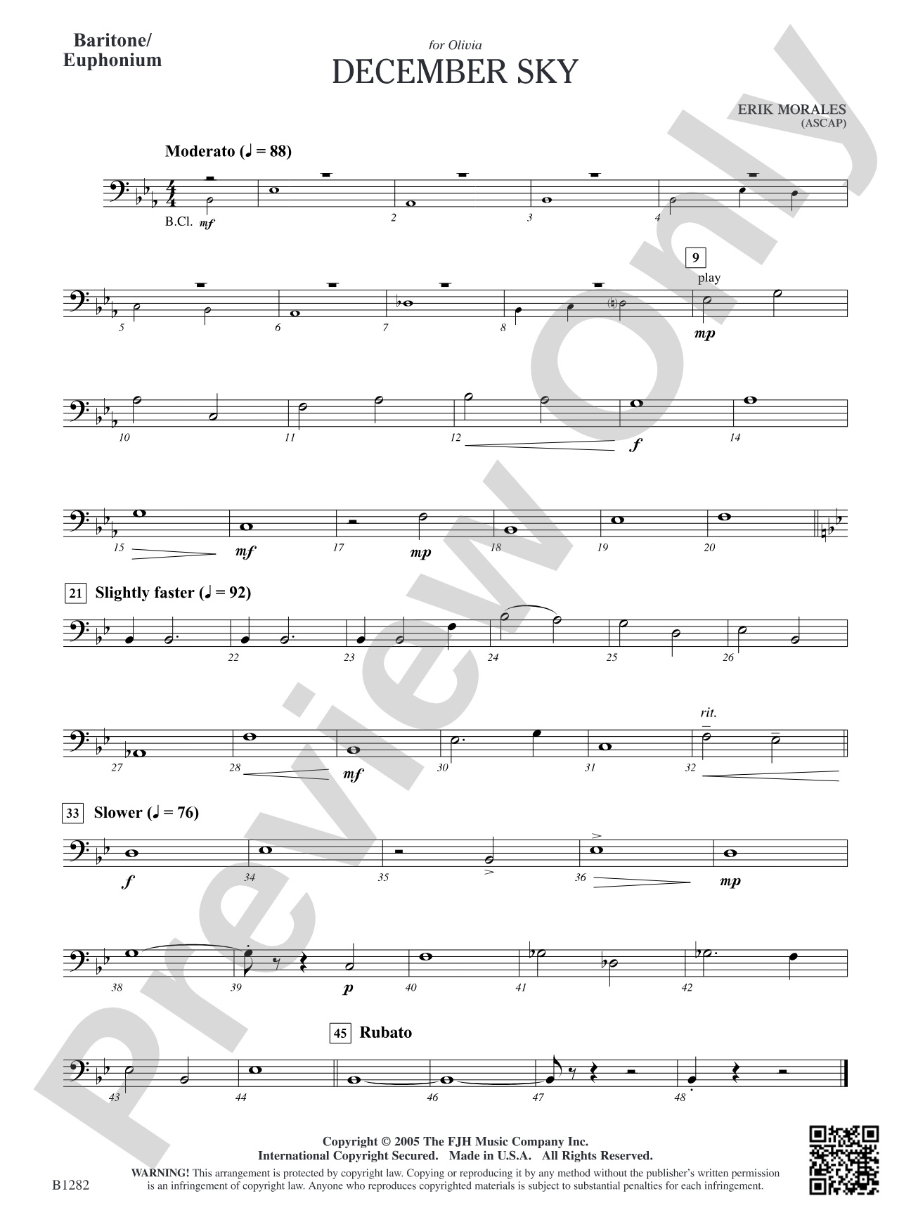 December Sky: Baritone/Euphonium