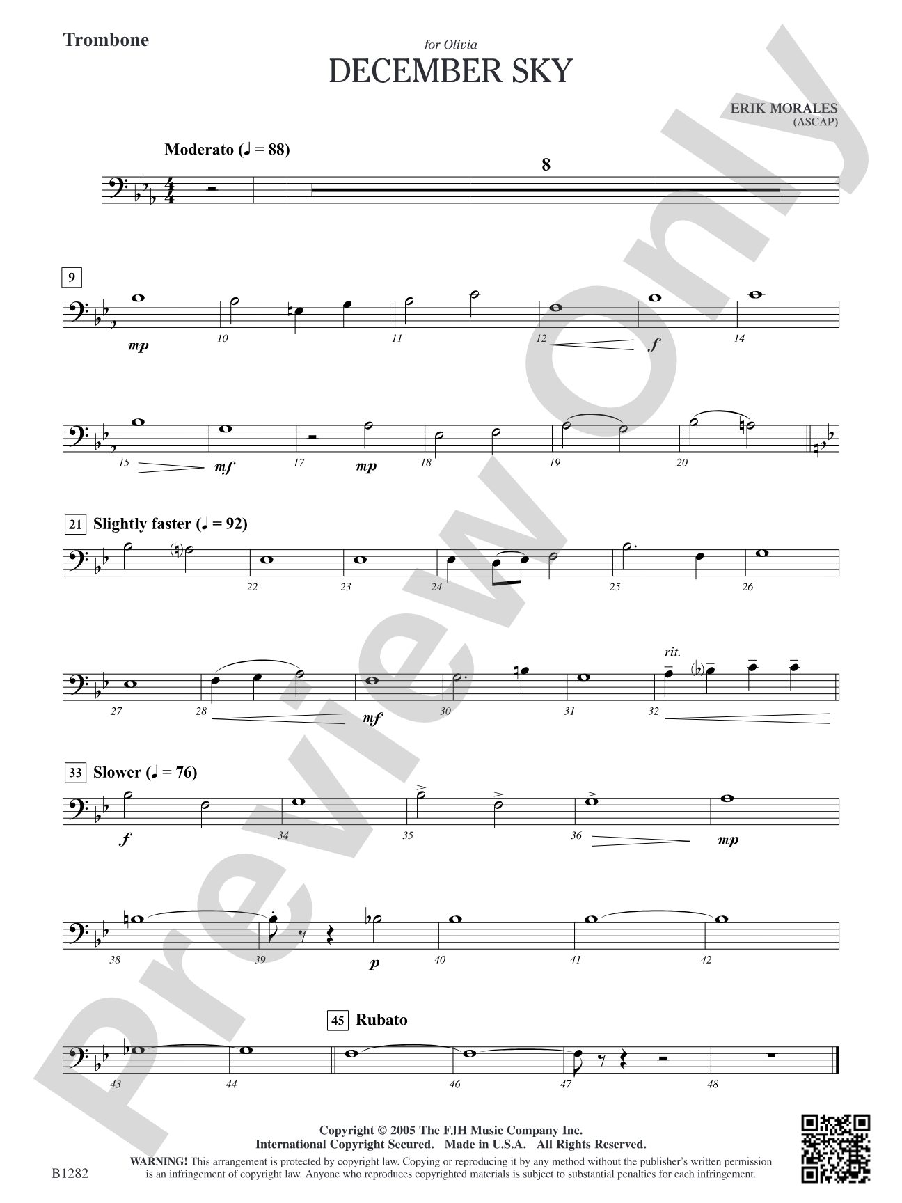 December Sky: Trombone