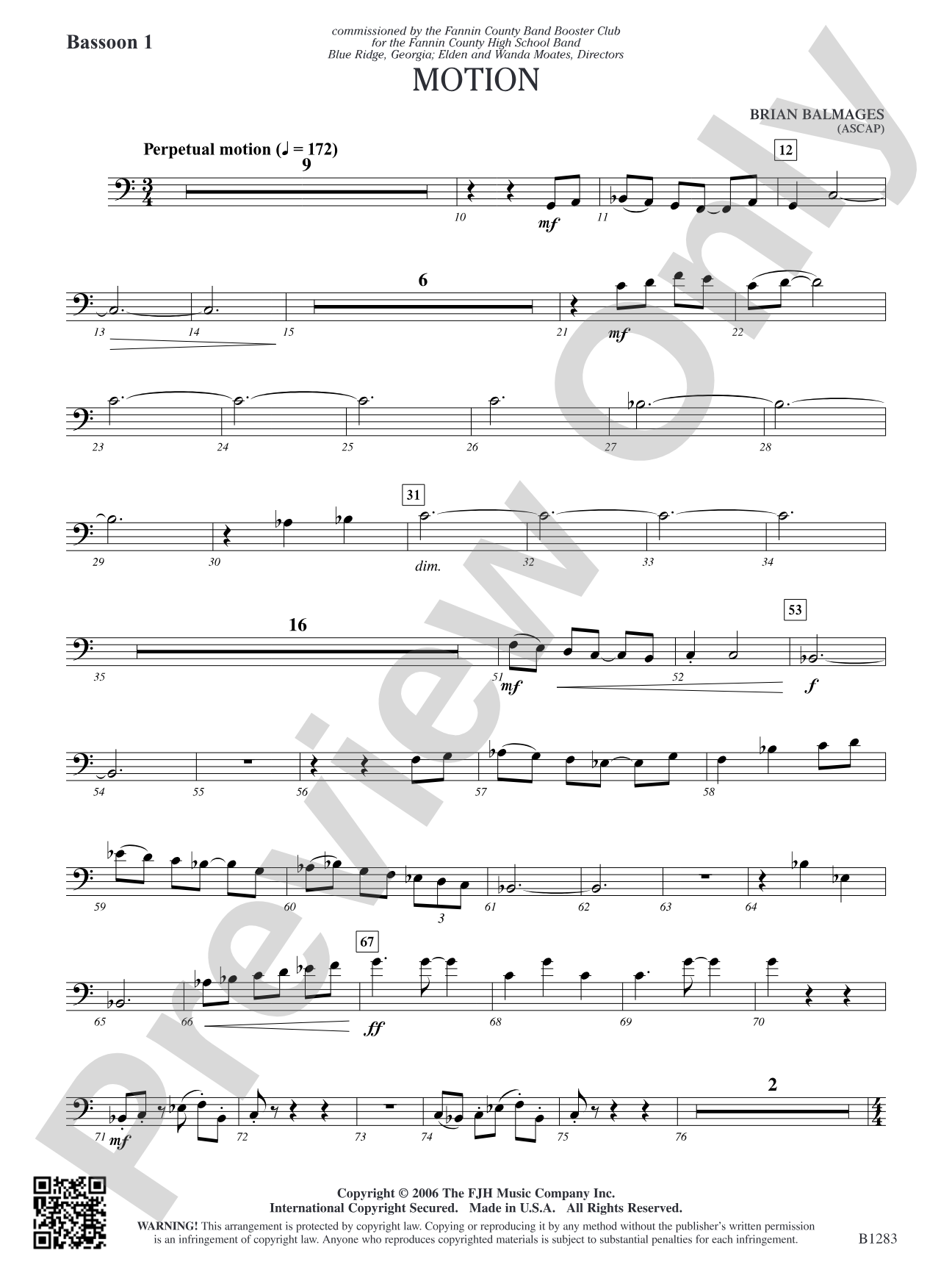 Motion: Bassoon 1