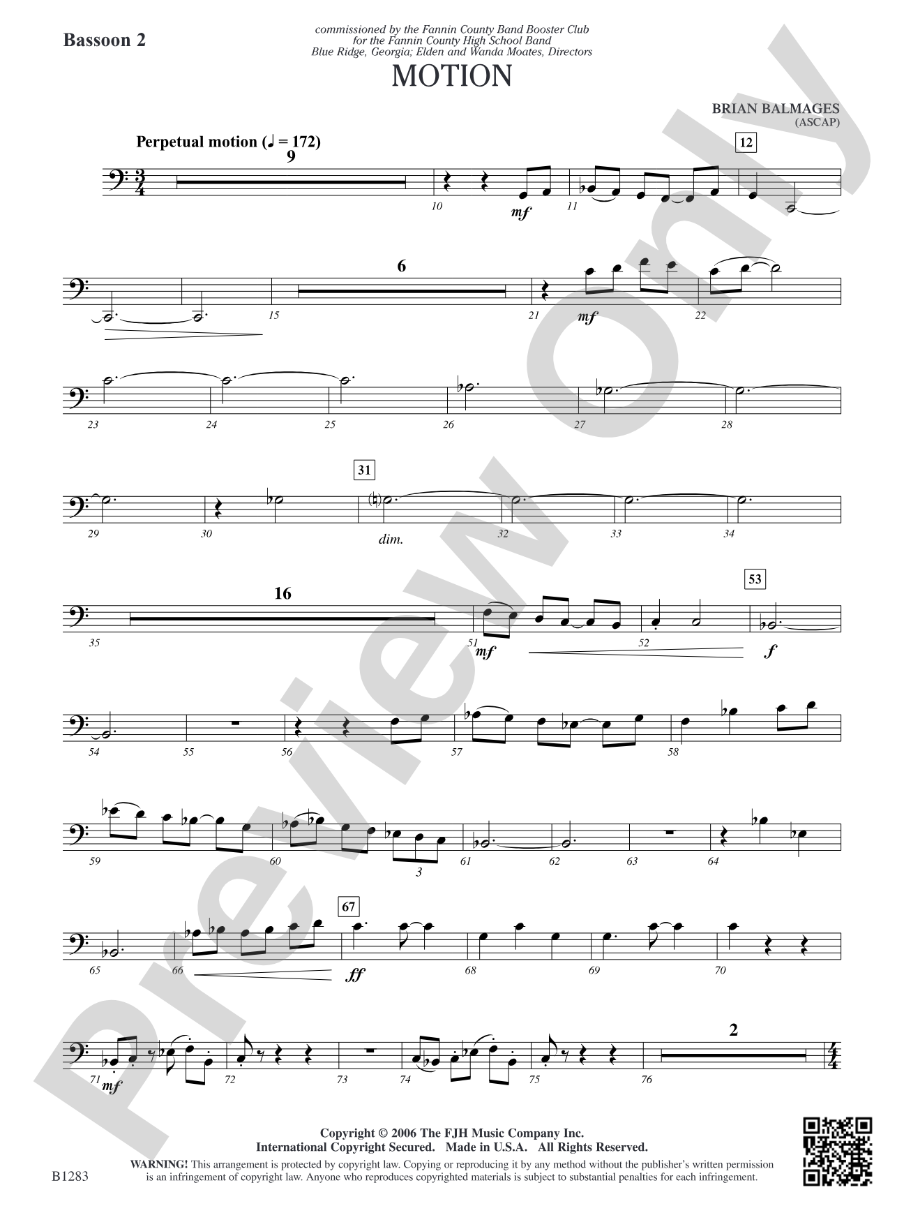 Motion: Bassoon 2