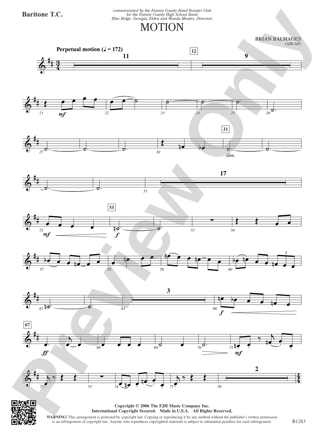 Motion: Baritone T.C.