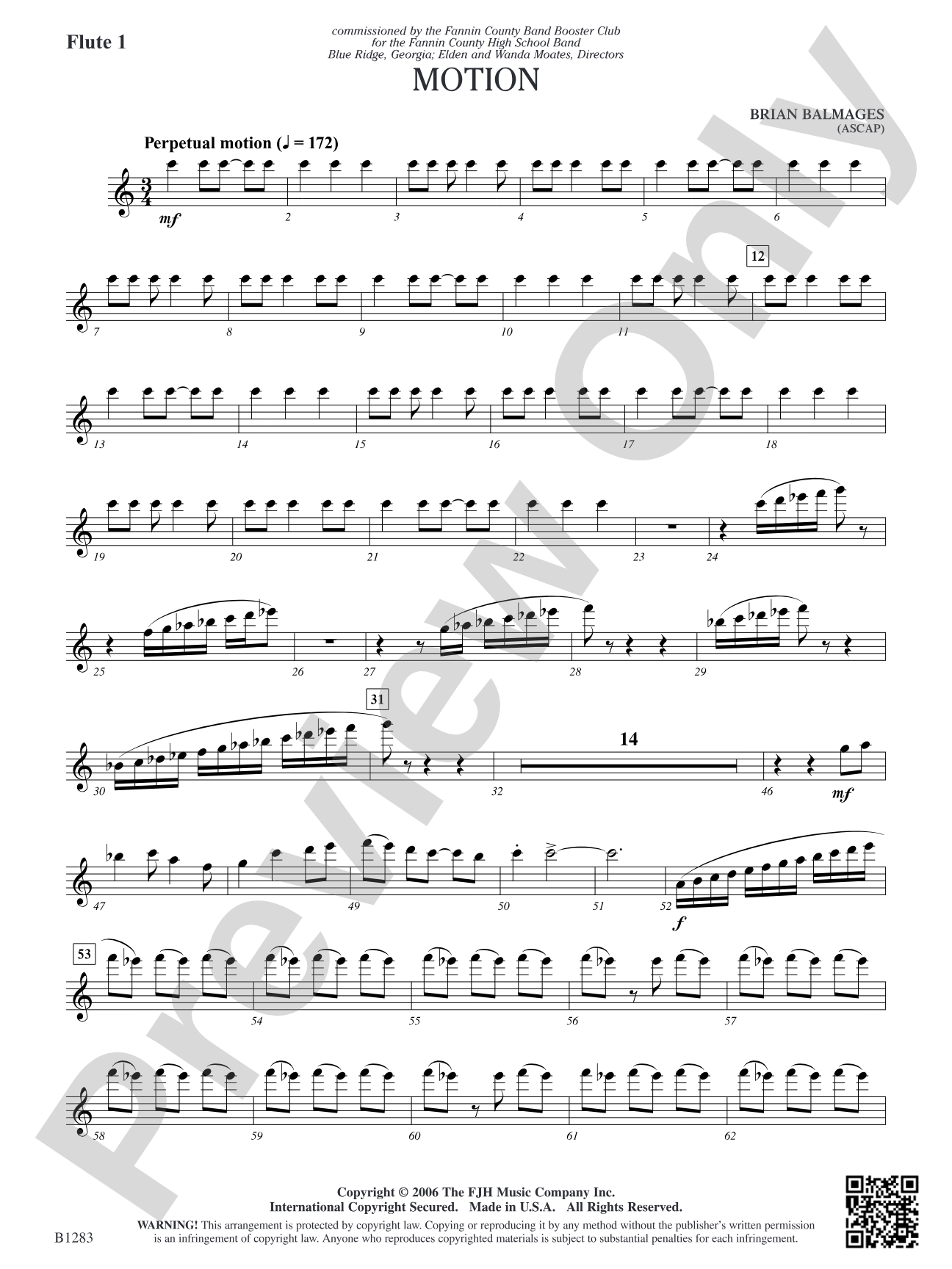 Motion: Flute 1
