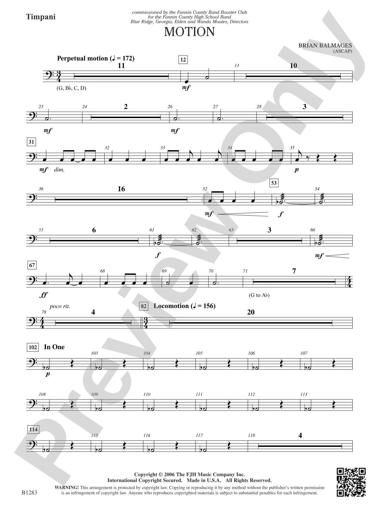 Motion: Timpani