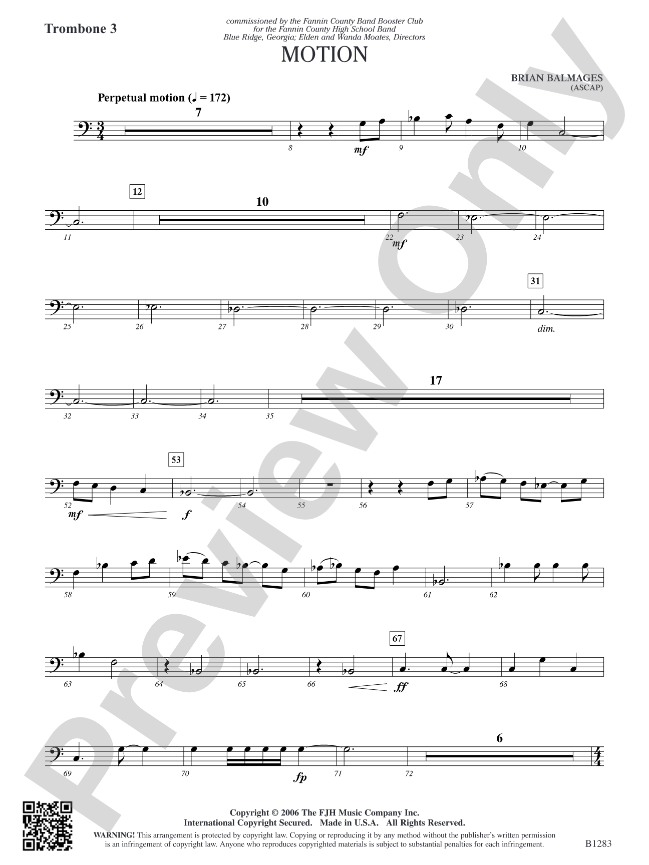 Motion: Trombone 3
