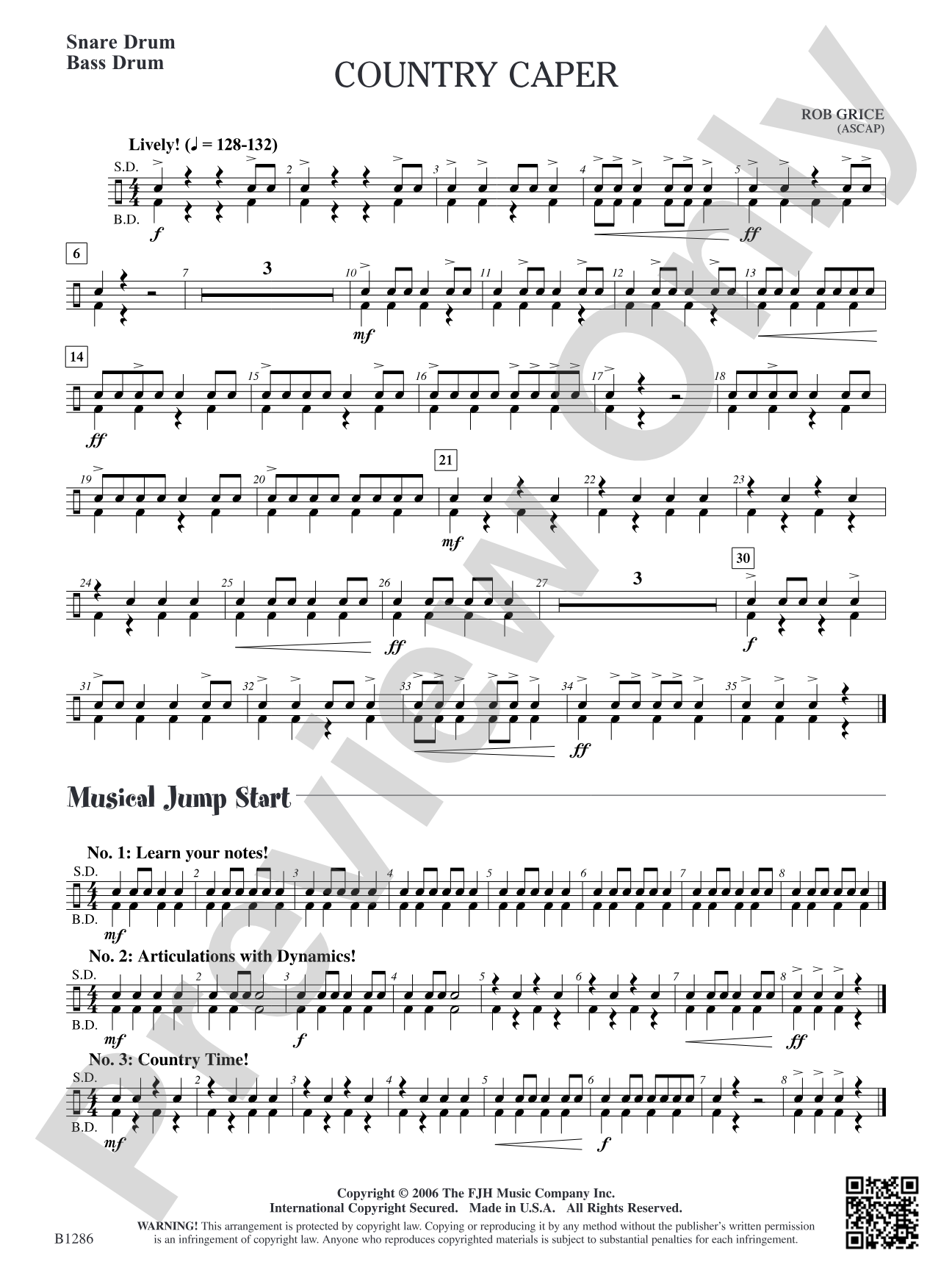 Country Caper: Snare Drum