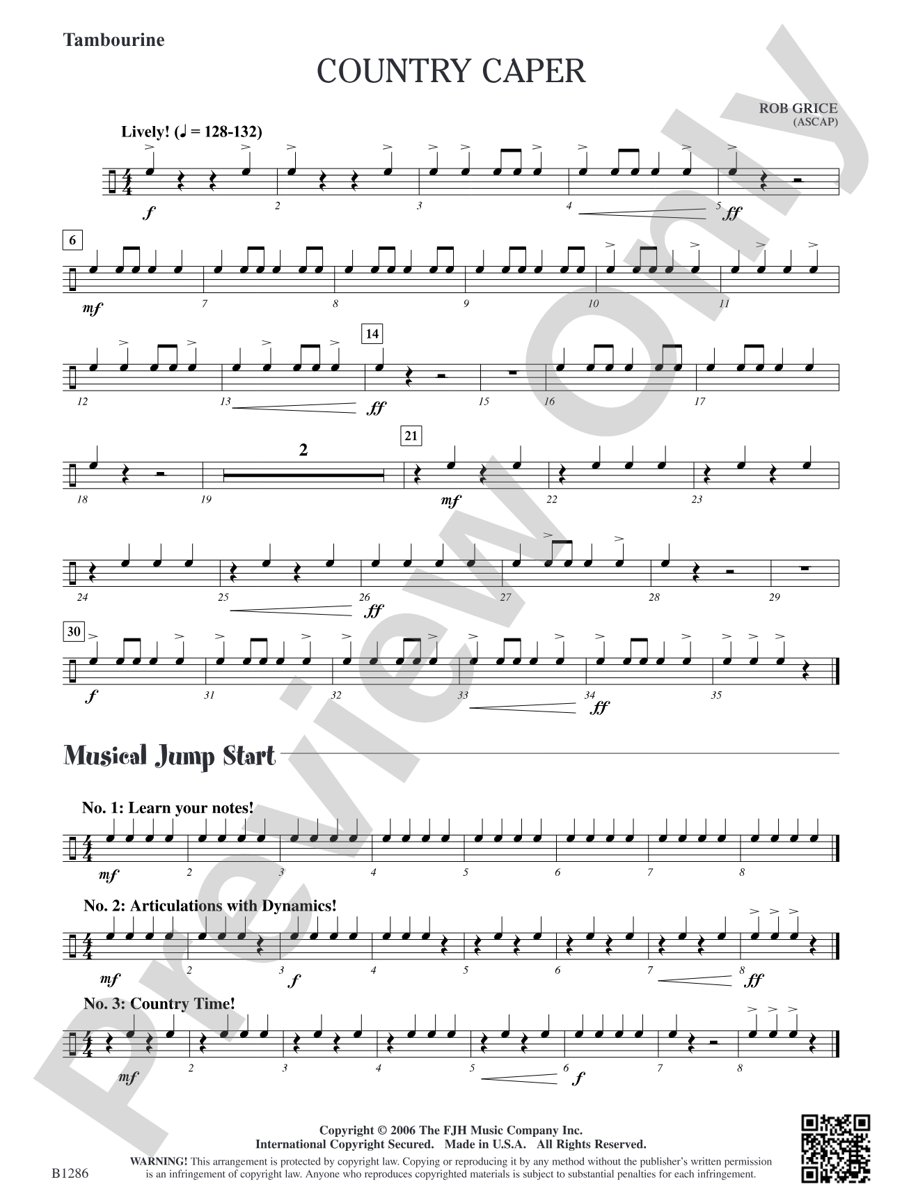 Country Caper: Tambourine
