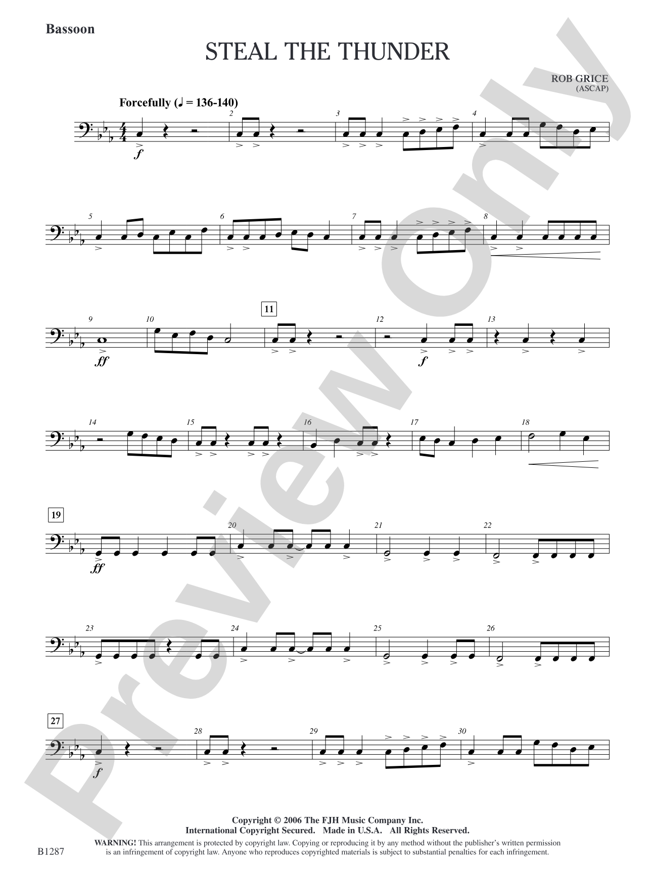 Steal the Thunder: Bassoon