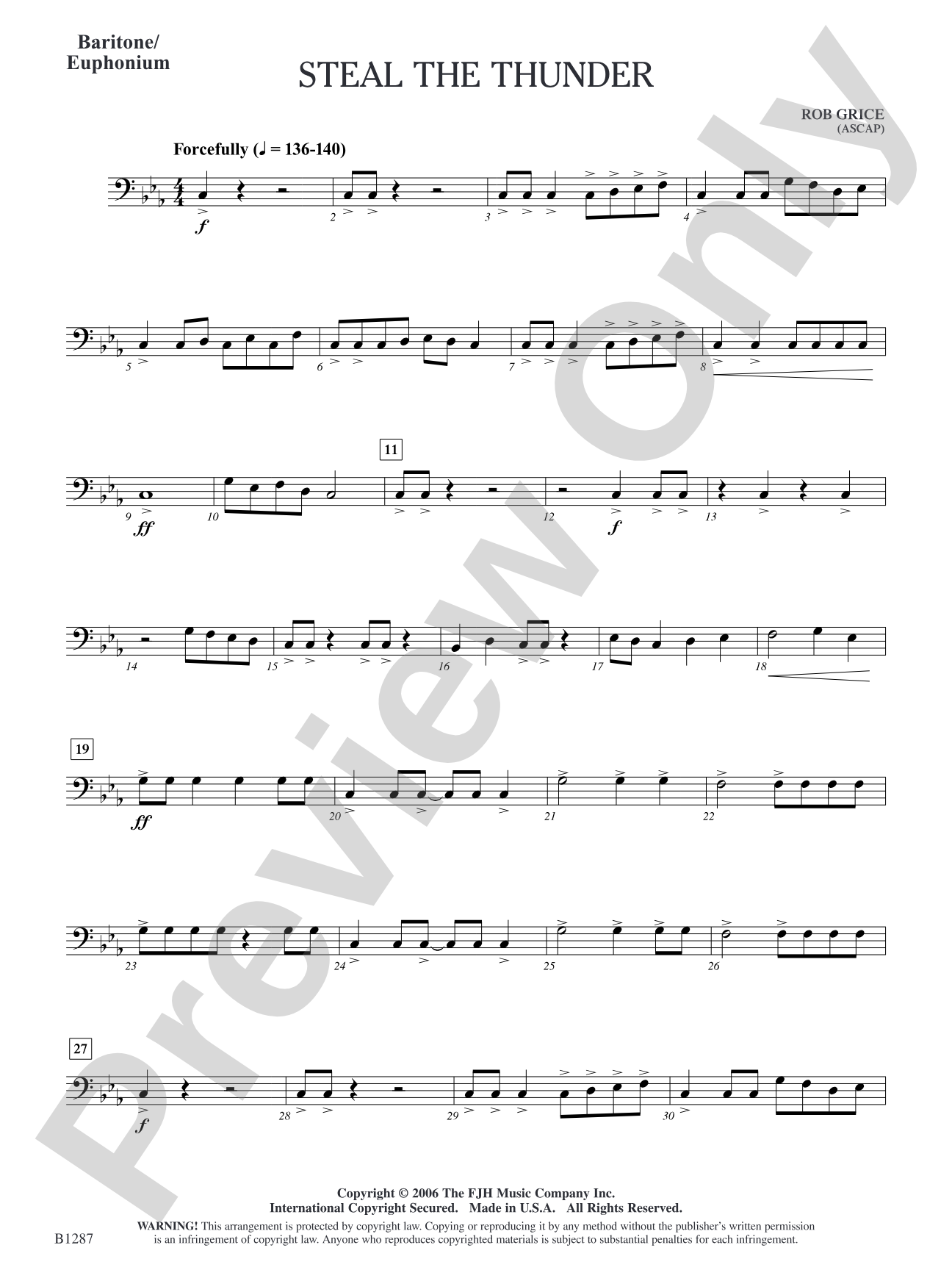 Steal the Thunder: Baritone/Euphonium