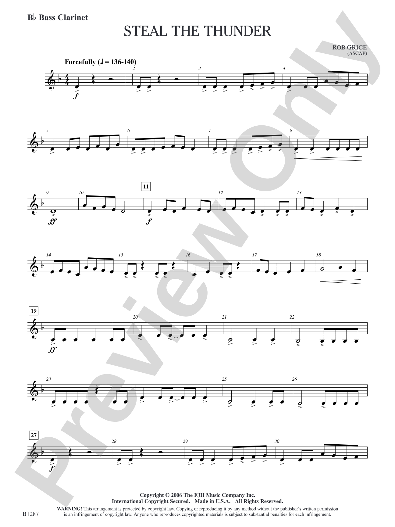 Steal the Thunder: B-flat Bass Clarinet