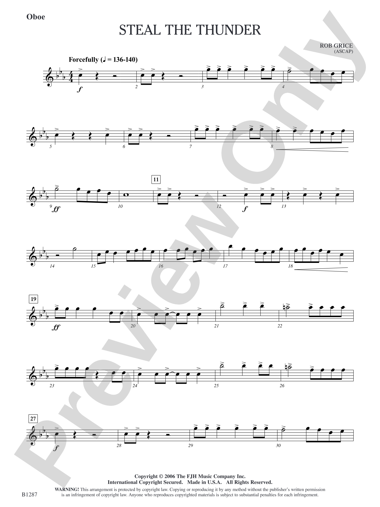 Steal the Thunder: Oboe