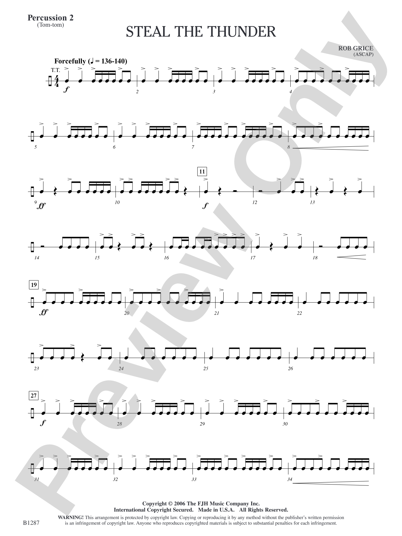 Steal the Thunder: Percussion 2