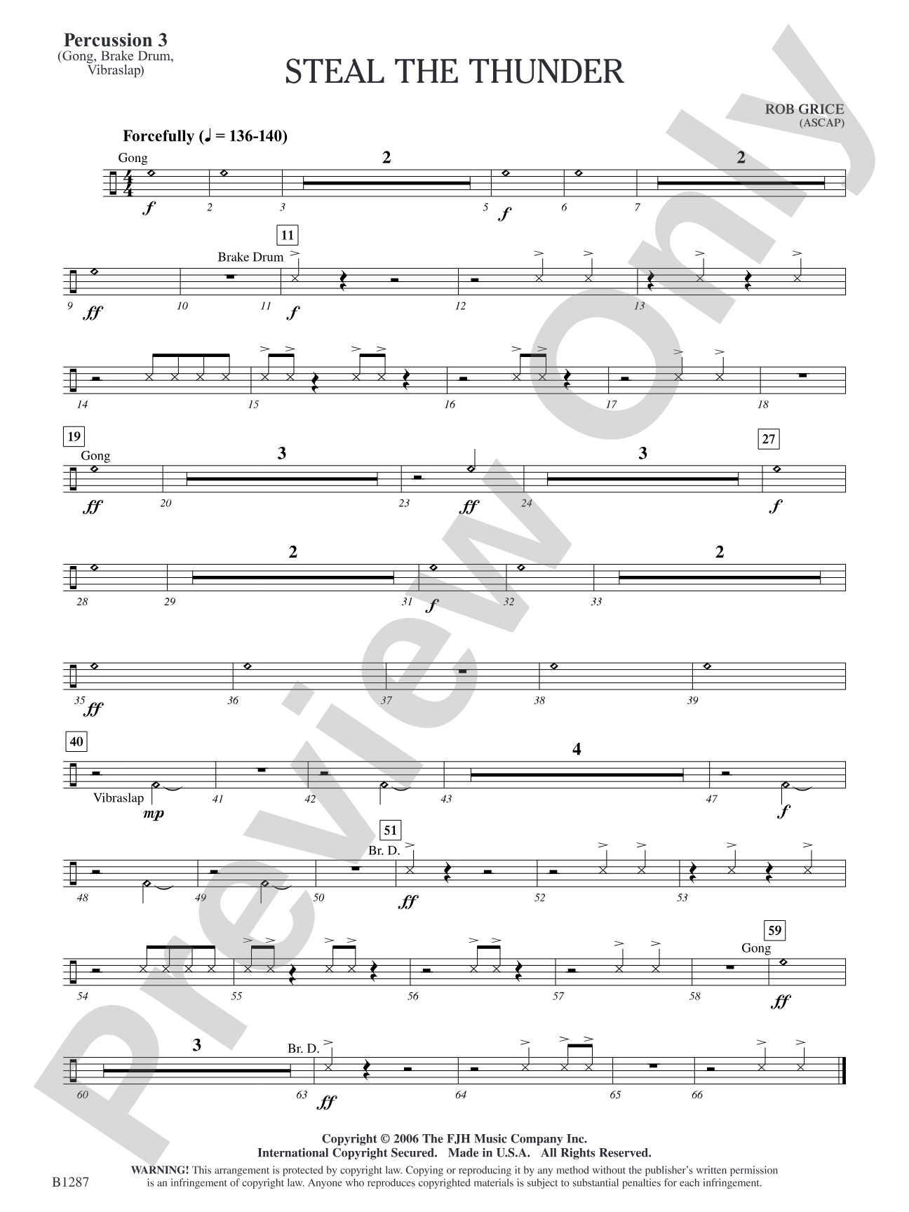 Steal the Thunder: Percussion 3