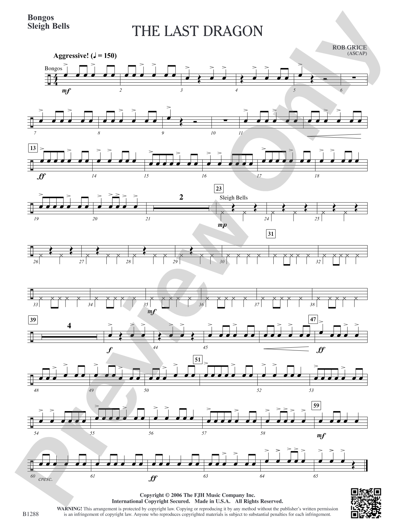 The Last Dragon: Bongos/Sleigh Bells