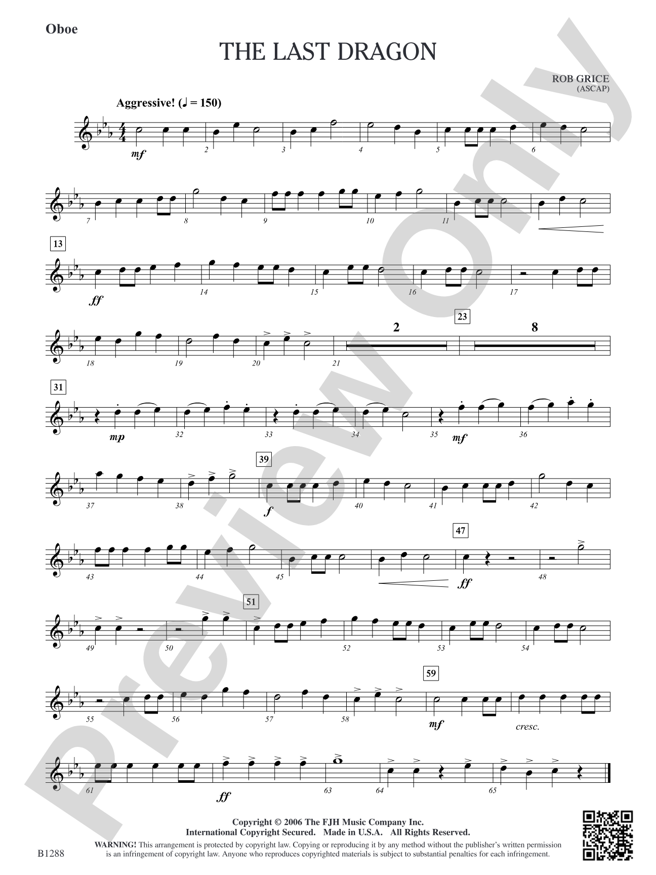 The Last Dragon: Oboe