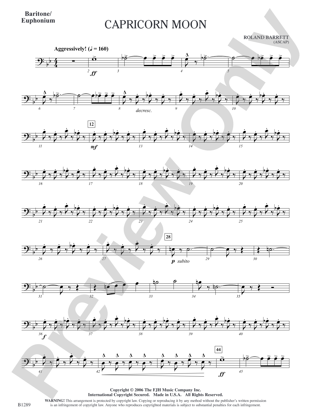 Capricorn Moon: Baritone/Euphonium