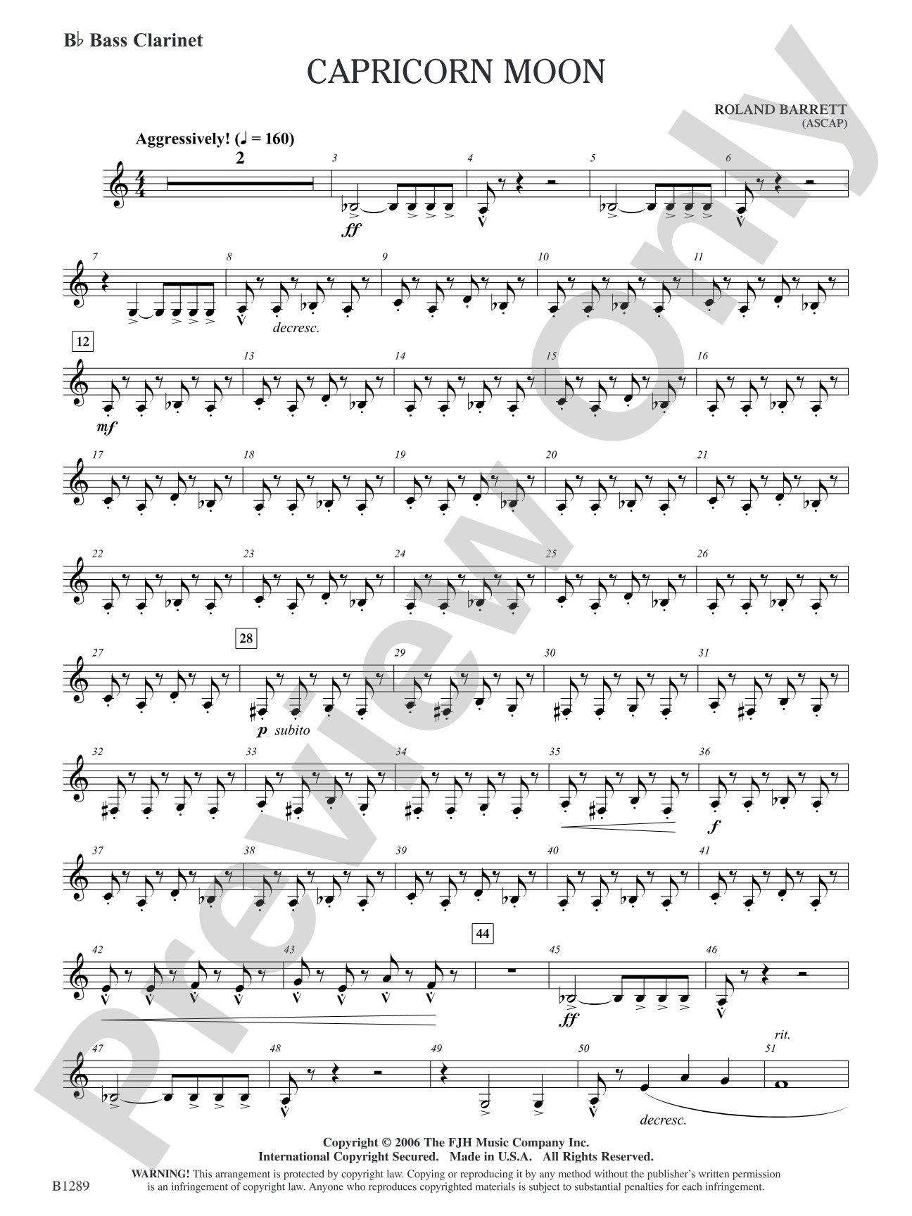 Capricorn Moon: B-flat Bass Clarinet