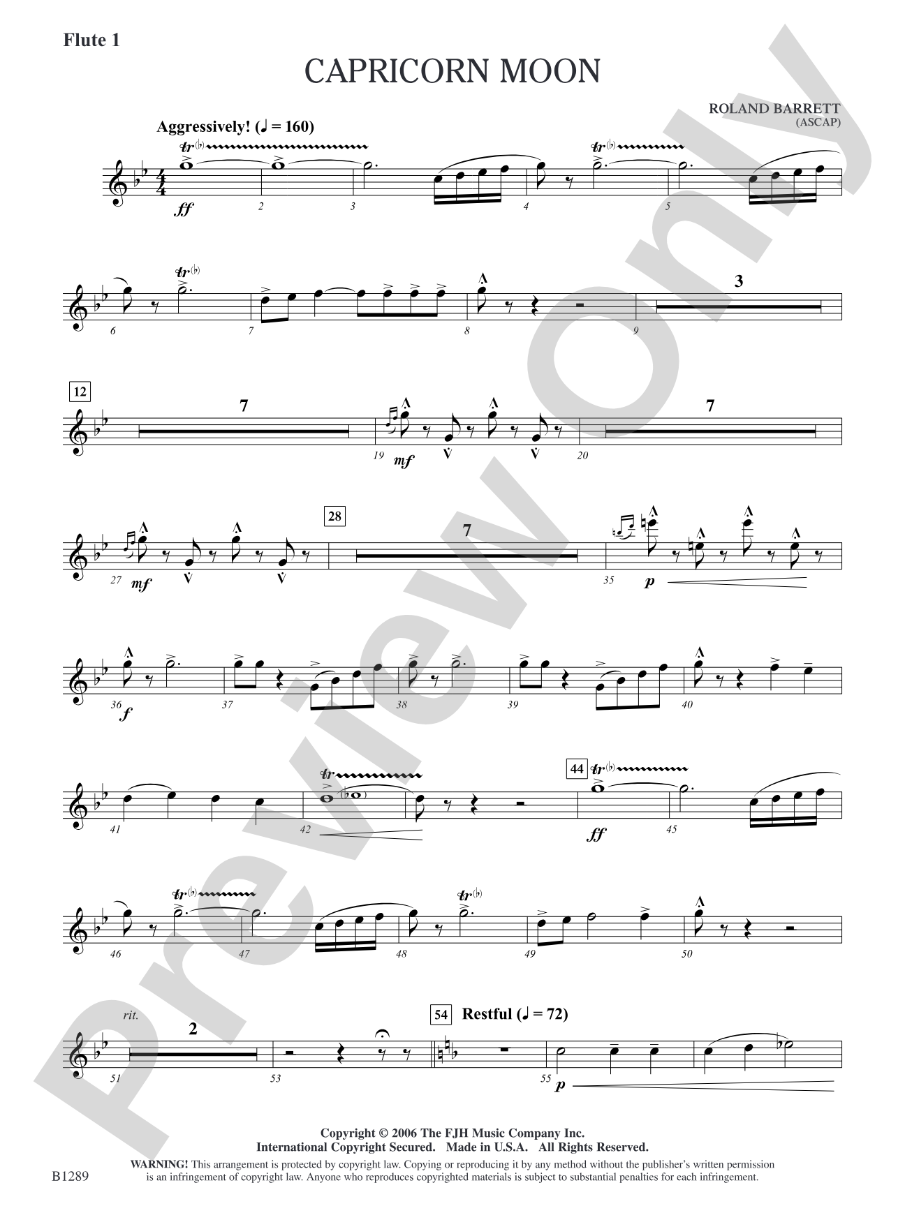 Capricorn Moon: Flute 1