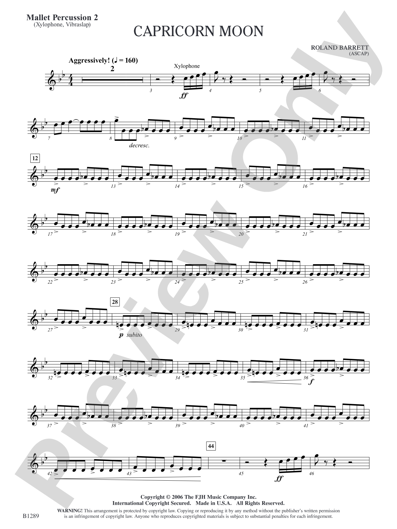 Capricorn Moon: Mallet Percussion 2