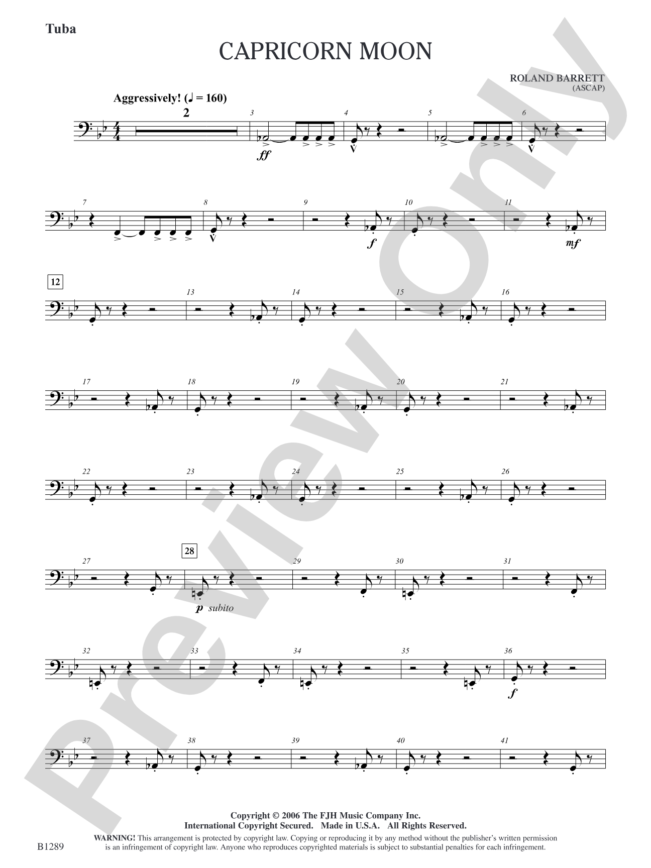 Capricorn Moon: Tuba