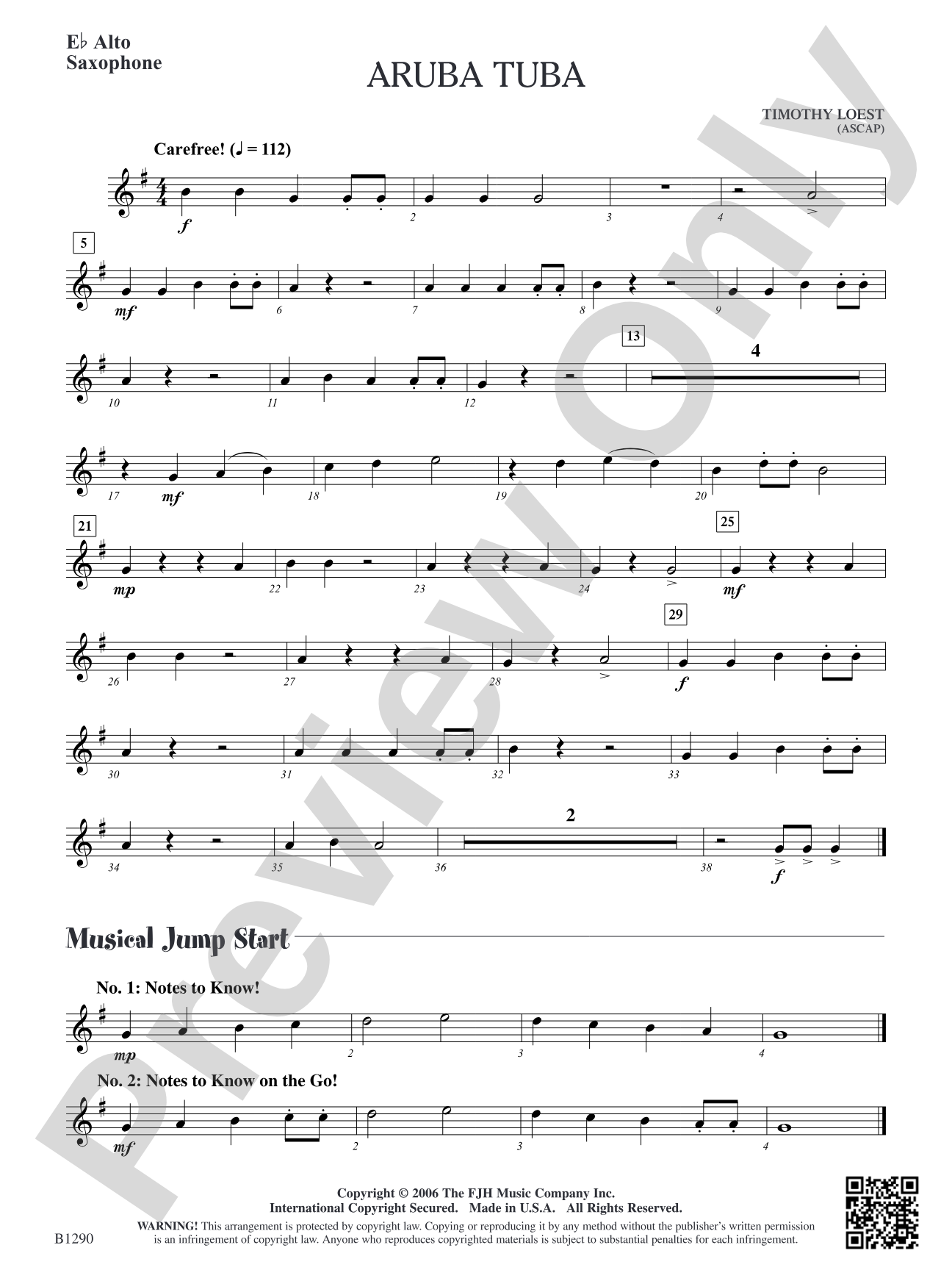Aruba Tuba: E-flat Alto Saxophone