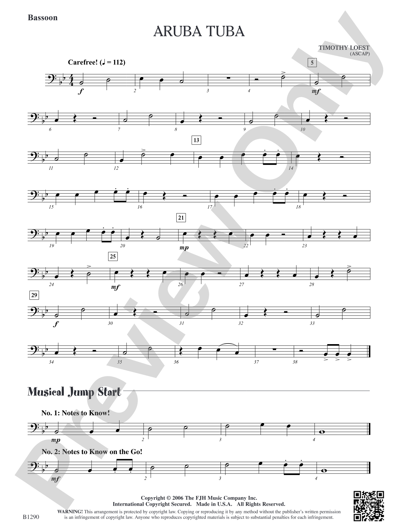 Aruba Tuba: Bassoon