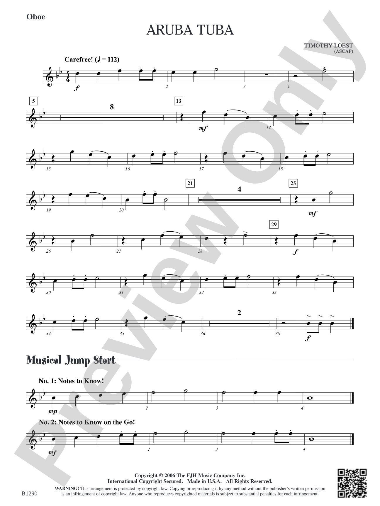 Aruba Tuba: Oboe