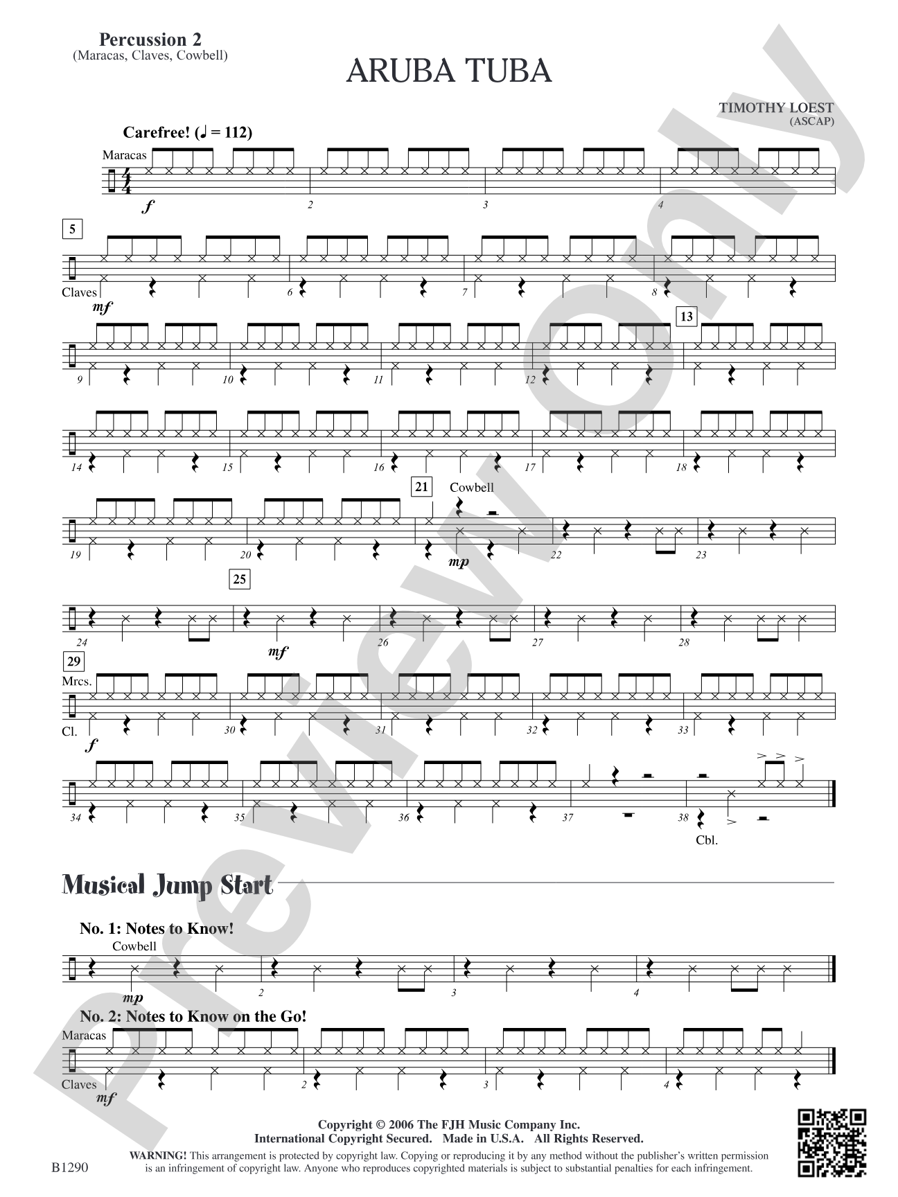 Aruba Tuba: Percussion 2