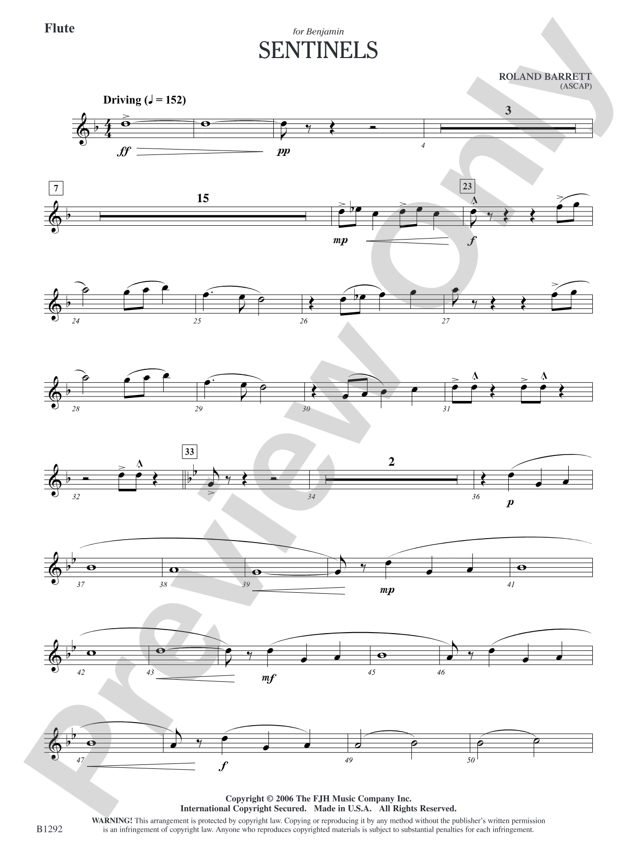 Sentinels: Flute