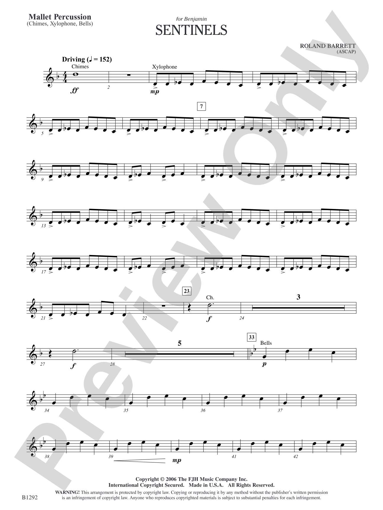 Sentinels: Mallet Percussion