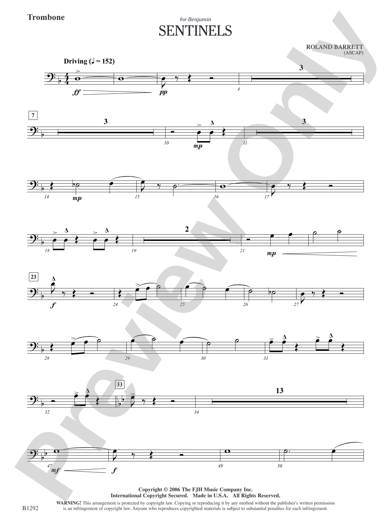 Sentinels: Trombone