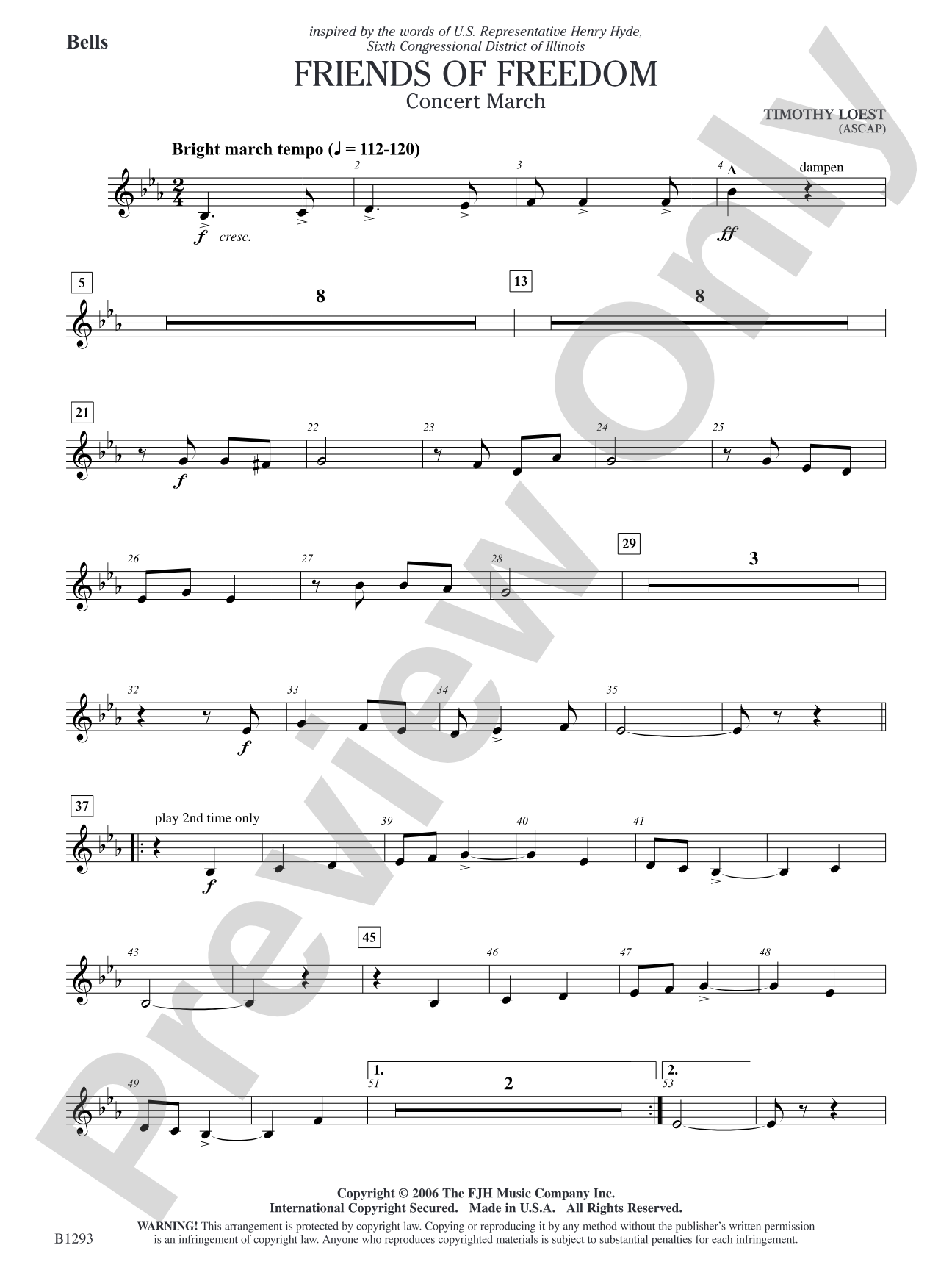 Friends of Freedom (Concert March): Bells