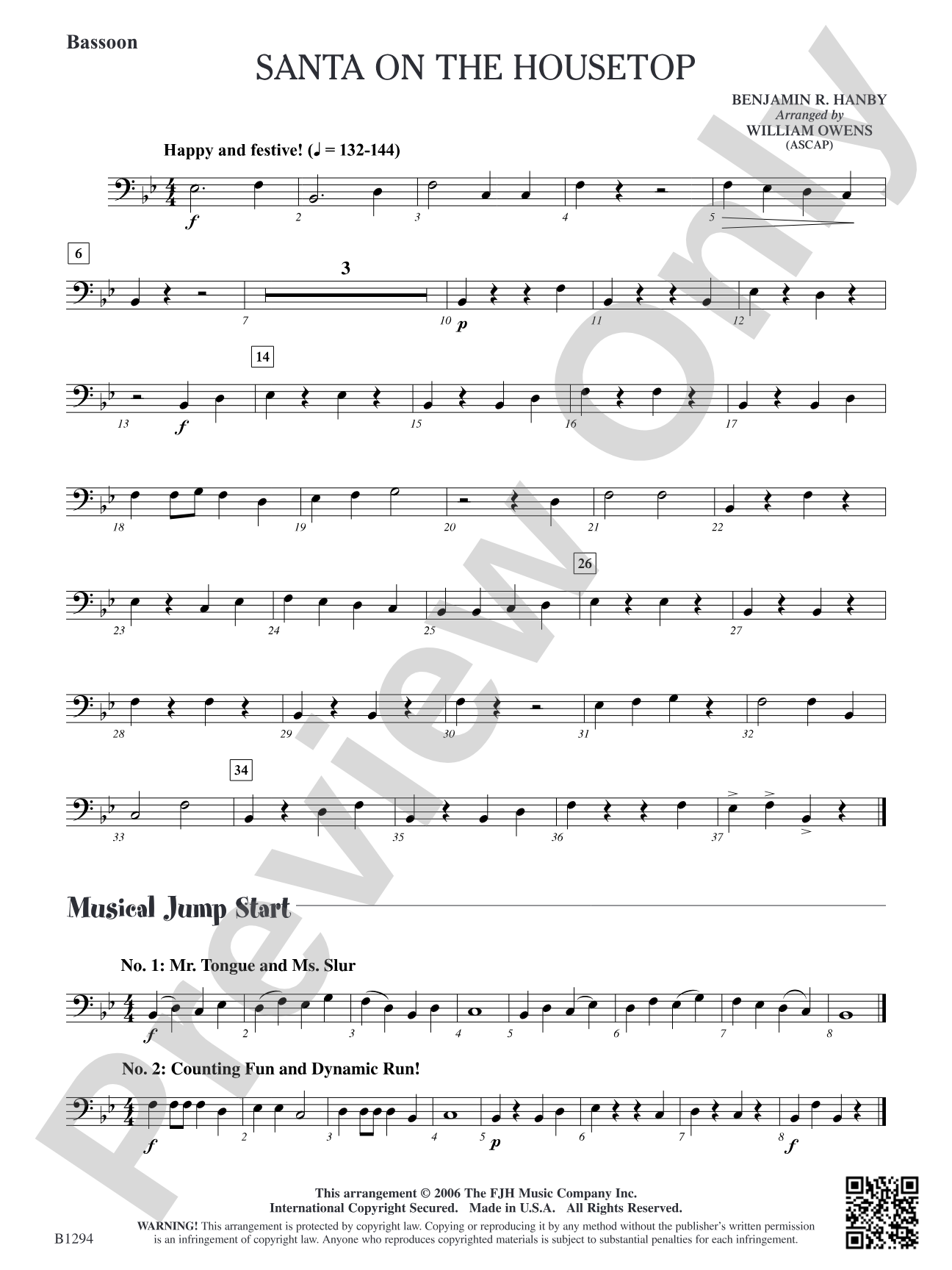 Santa on the Housetop: Bassoon