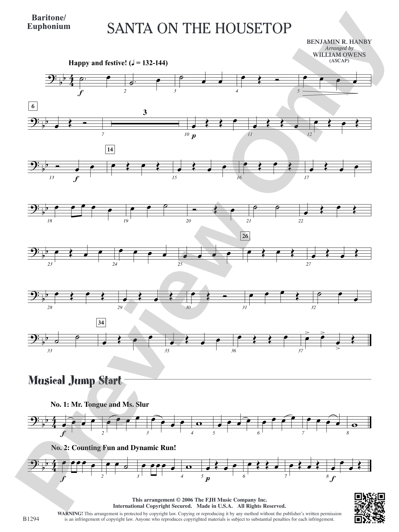 Santa on the Housetop: Baritone/Euphonium