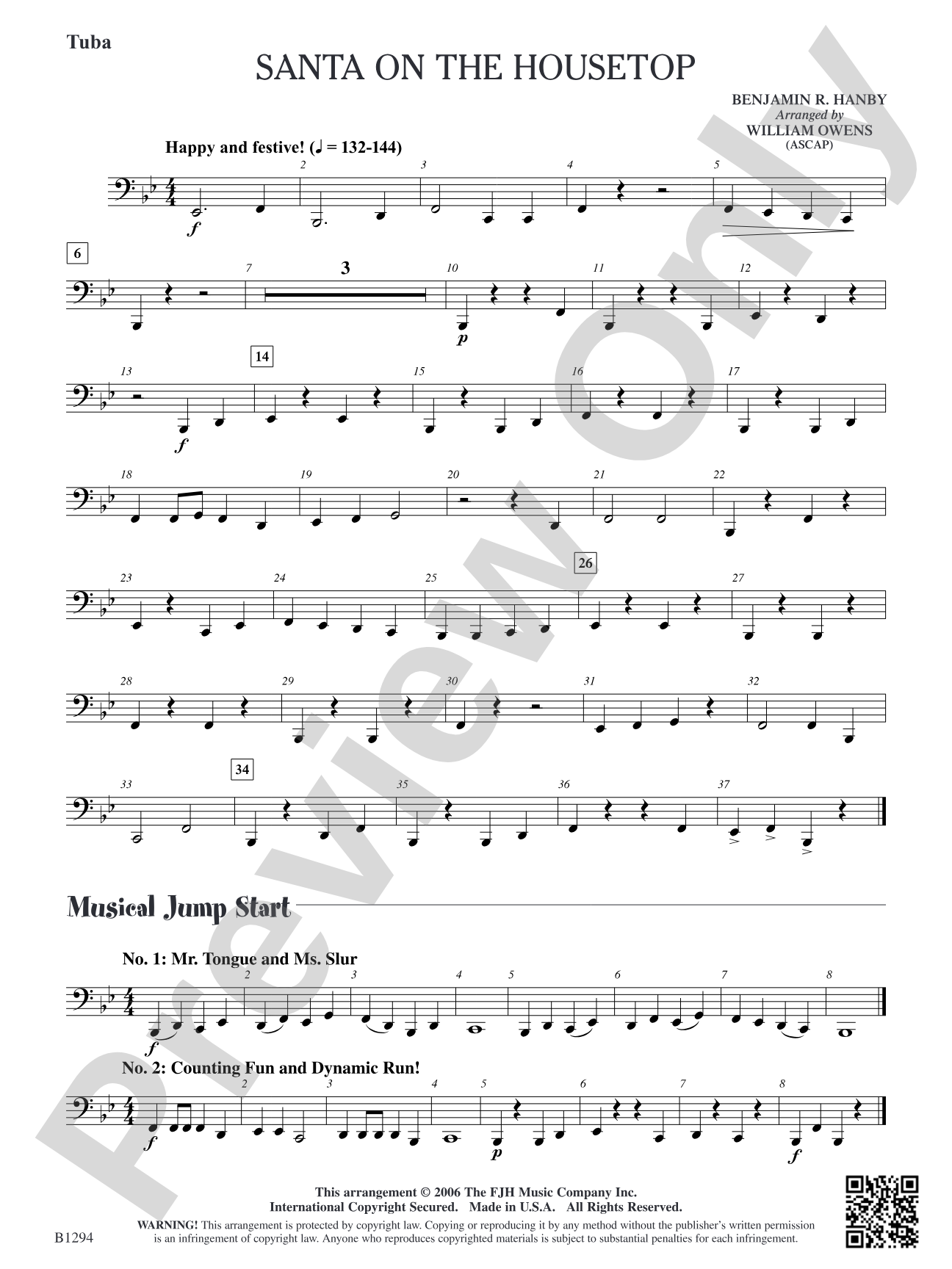 Santa on the Housetop: Tuba
