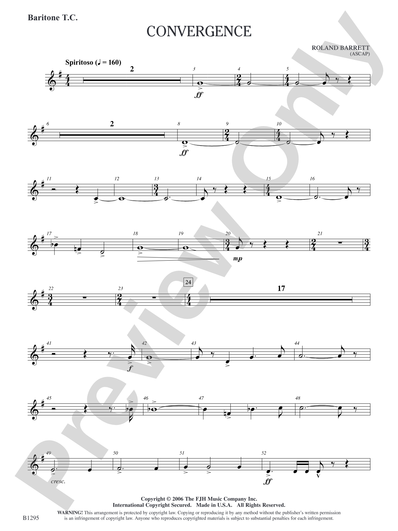 Convergence: Baritone T.C.