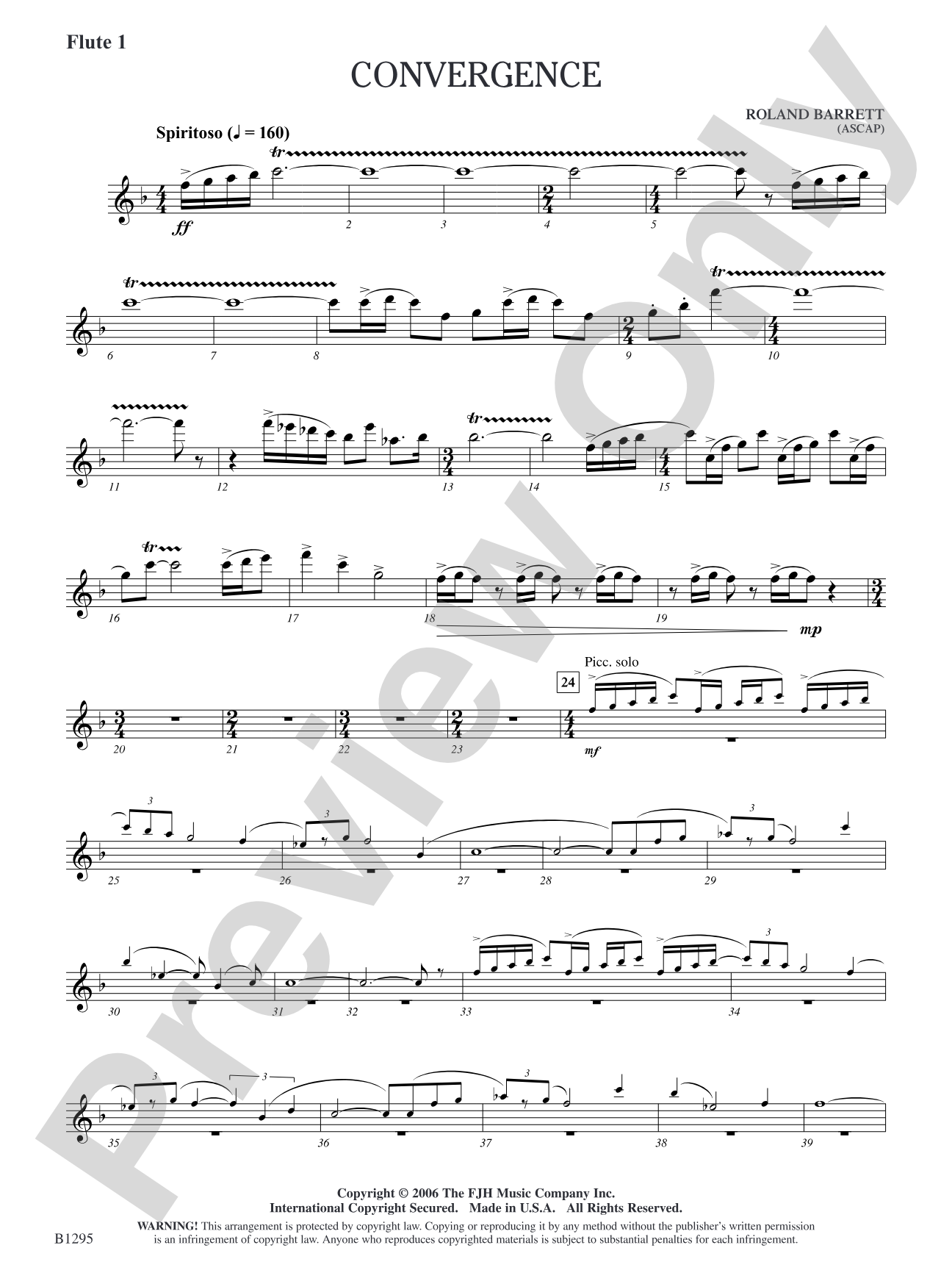 Convergence: Flute 1