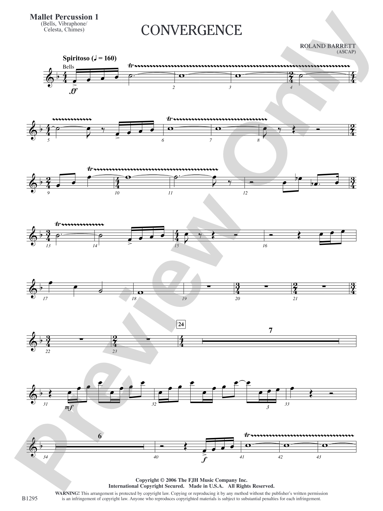 Convergence: Mallet Percussion 1