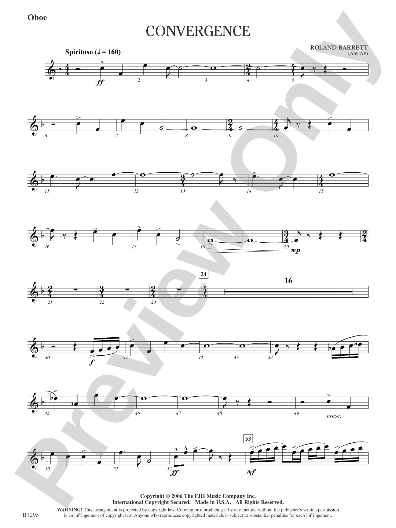Convergence: Oboe/Opt. English Horn